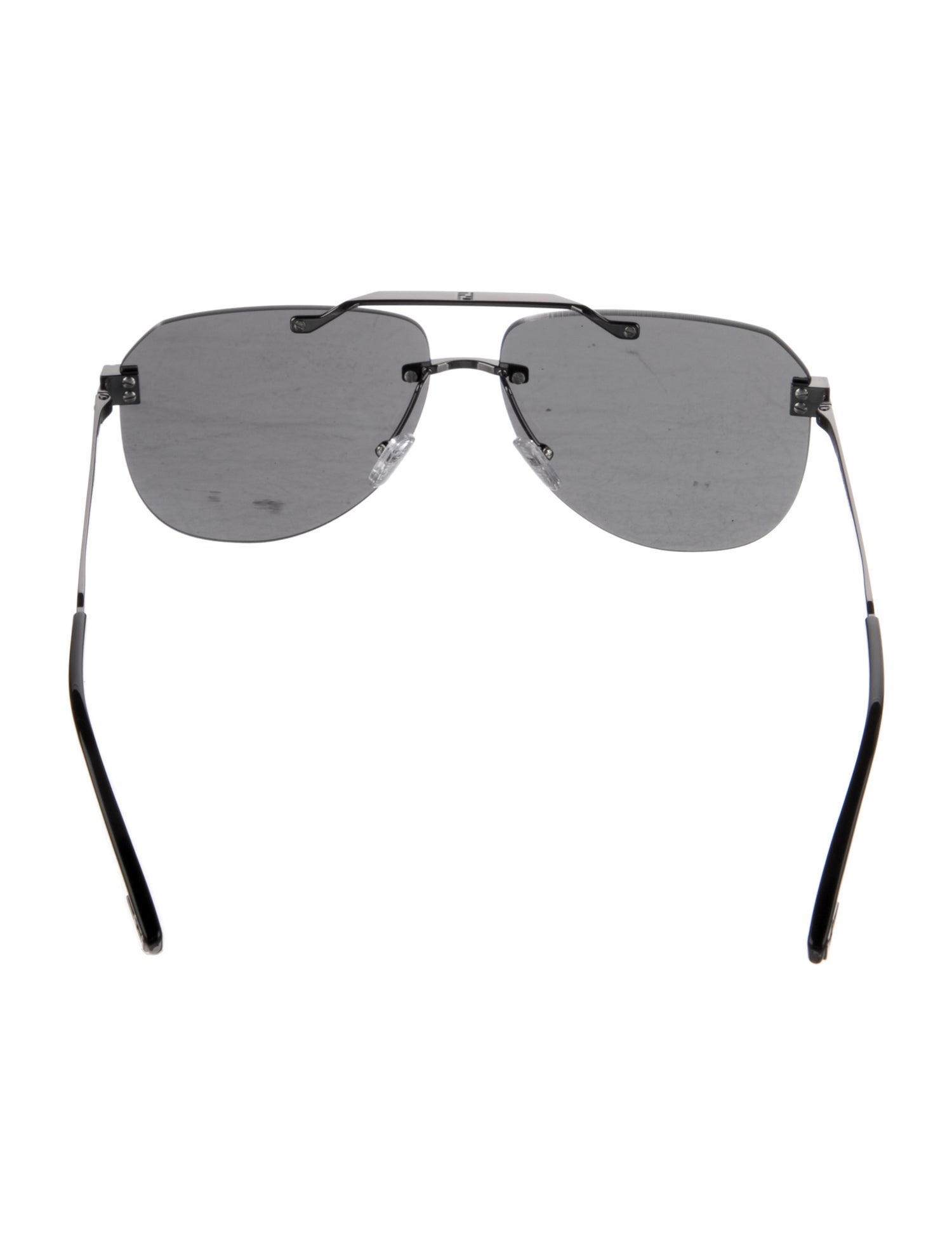 Fendi Zucchino FF Logo Aviator Sunglasses
