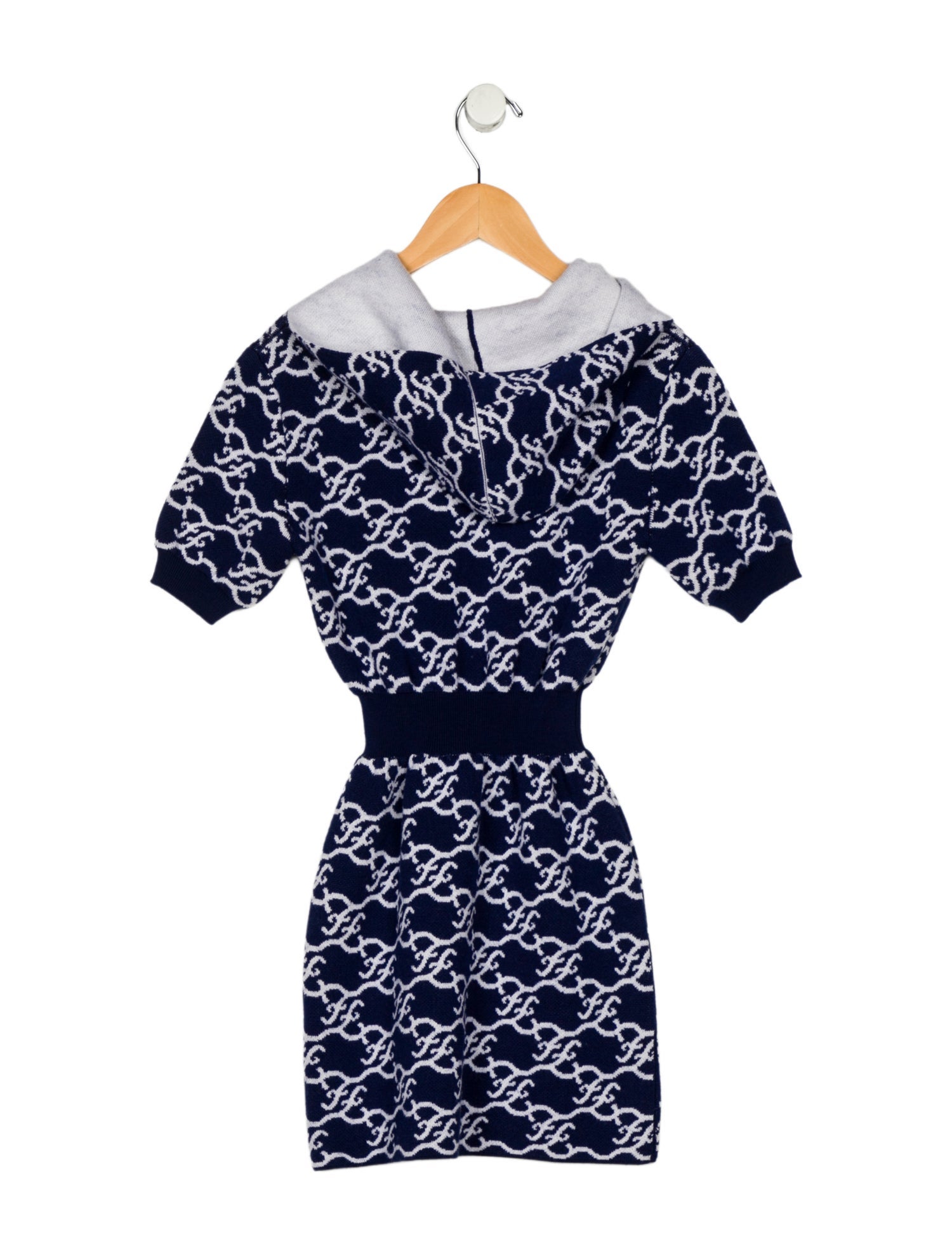 Fendi Toddler Girls' Wool PatternedDress w/Tags