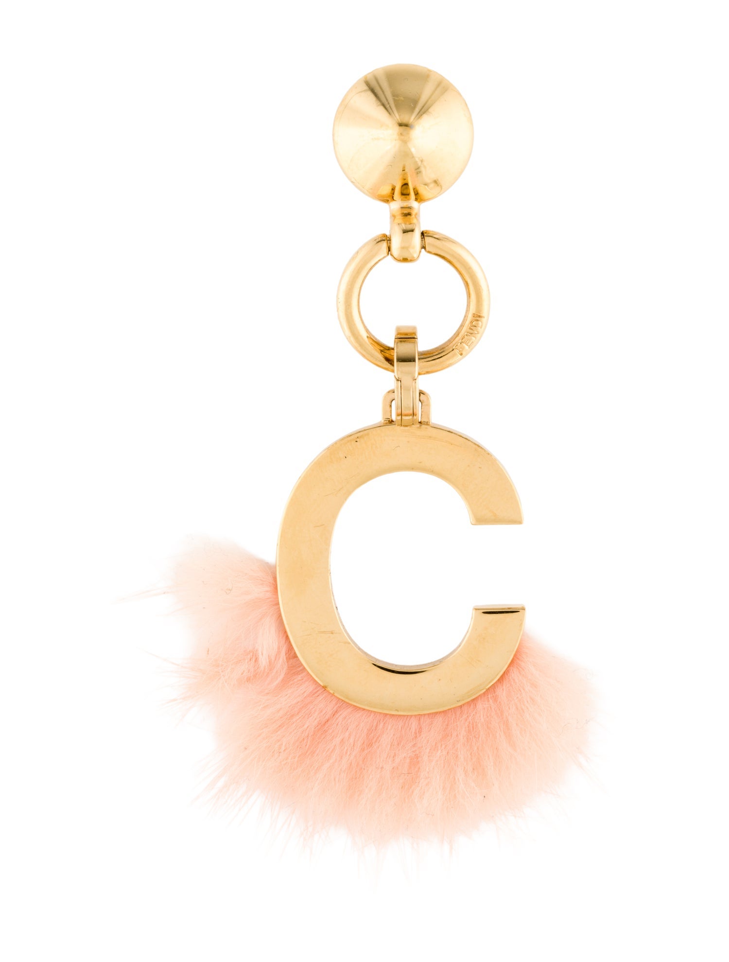Fendi Gold-Tone Bag Charm