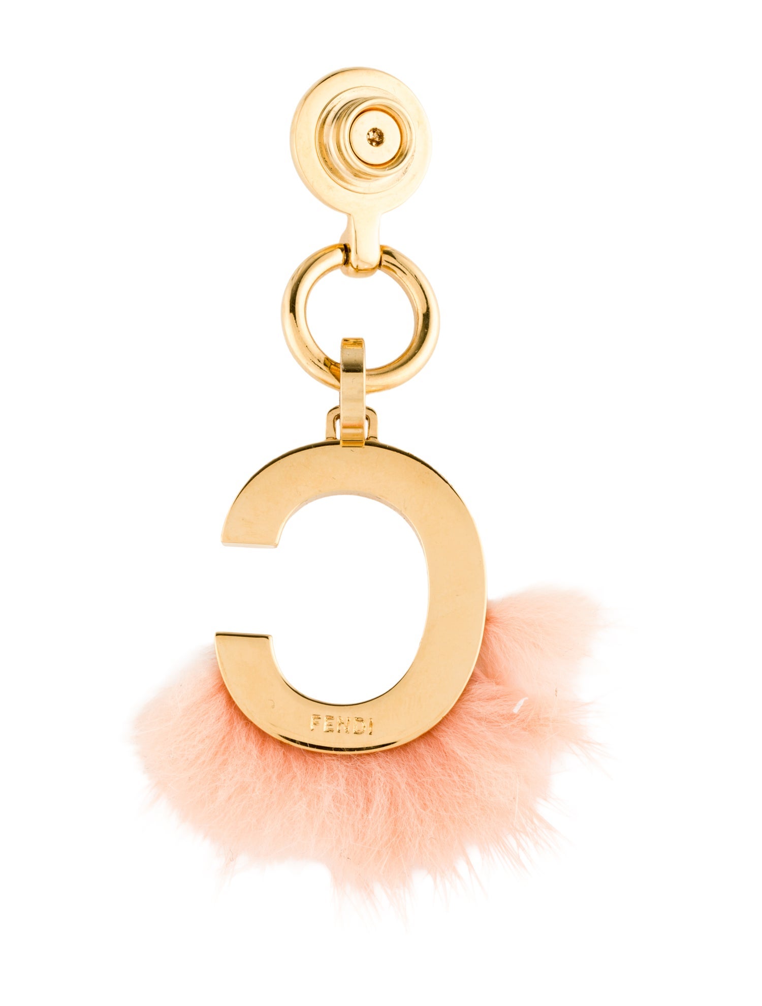 Fendi Gold-Tone Bag Charm