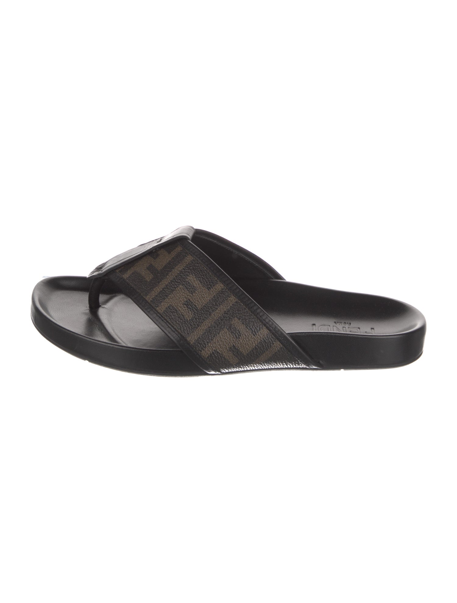 Fendi Leather Slides