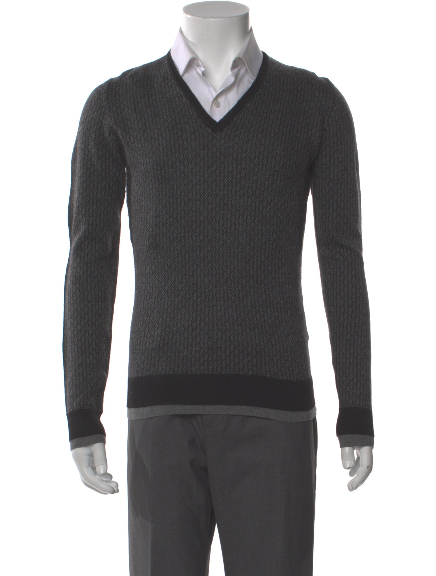 Fendi Zucca FF Logo Wool Pullover