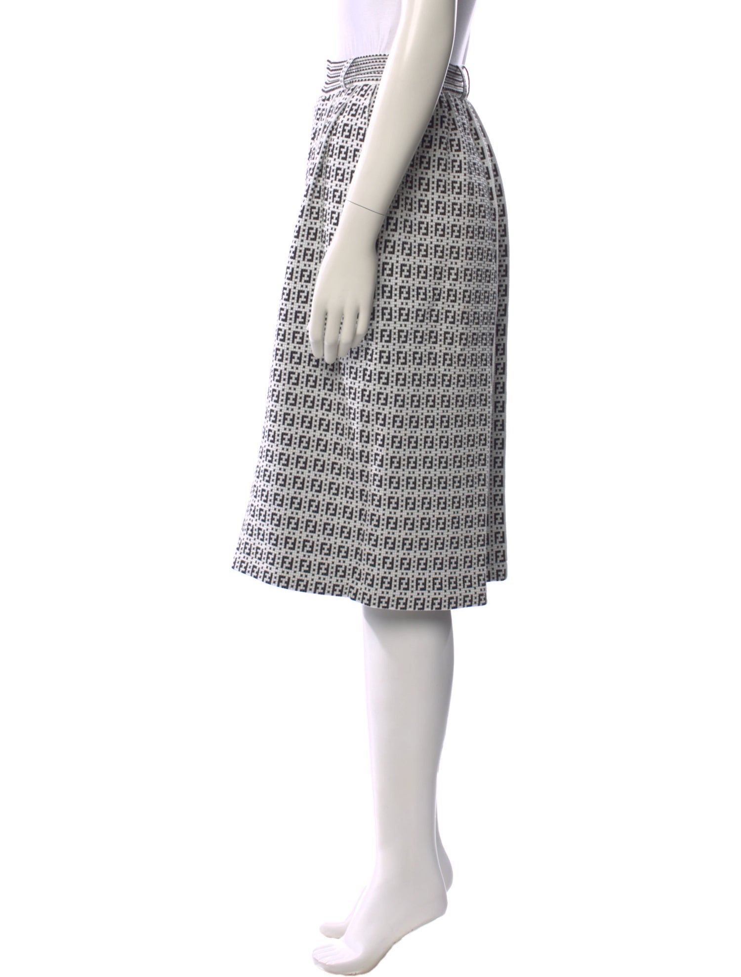 Fendi Printed Wide Leg Pants