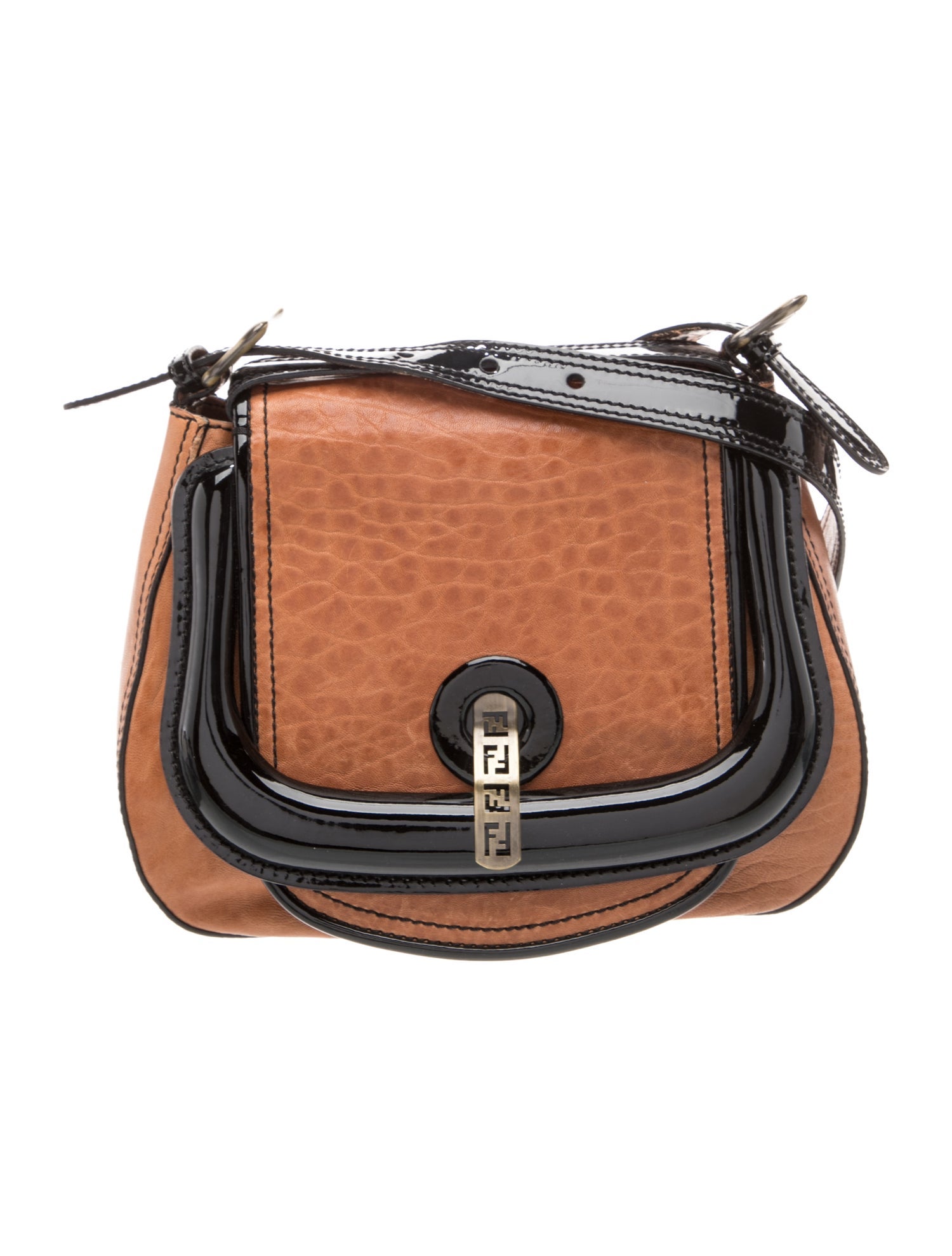 Fendi Leather Shoulder Bag Vintage