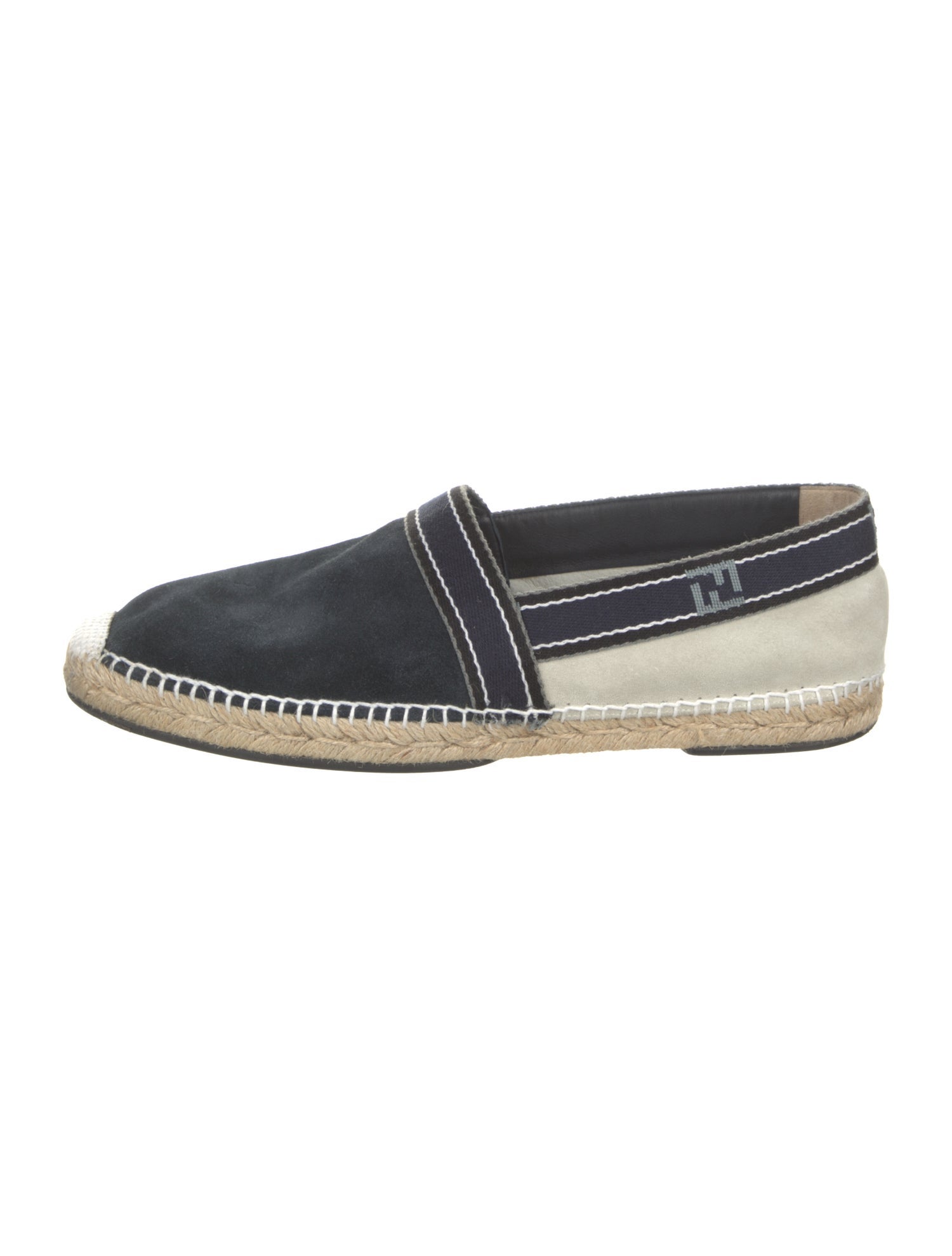 Fendi Zucca FF Logo Suede Espadrilles