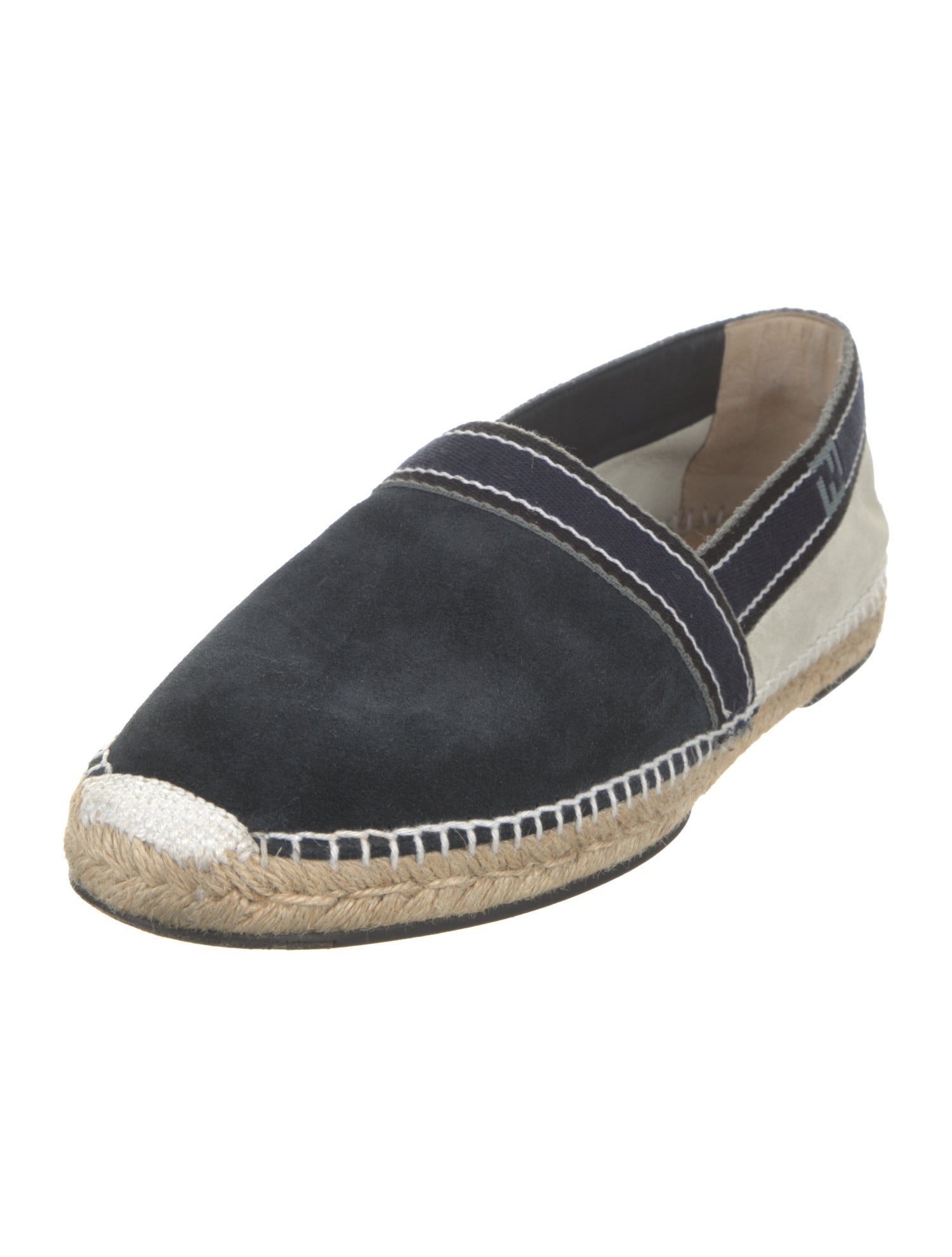 Fendi Zucca FF Logo Suede Espadrilles