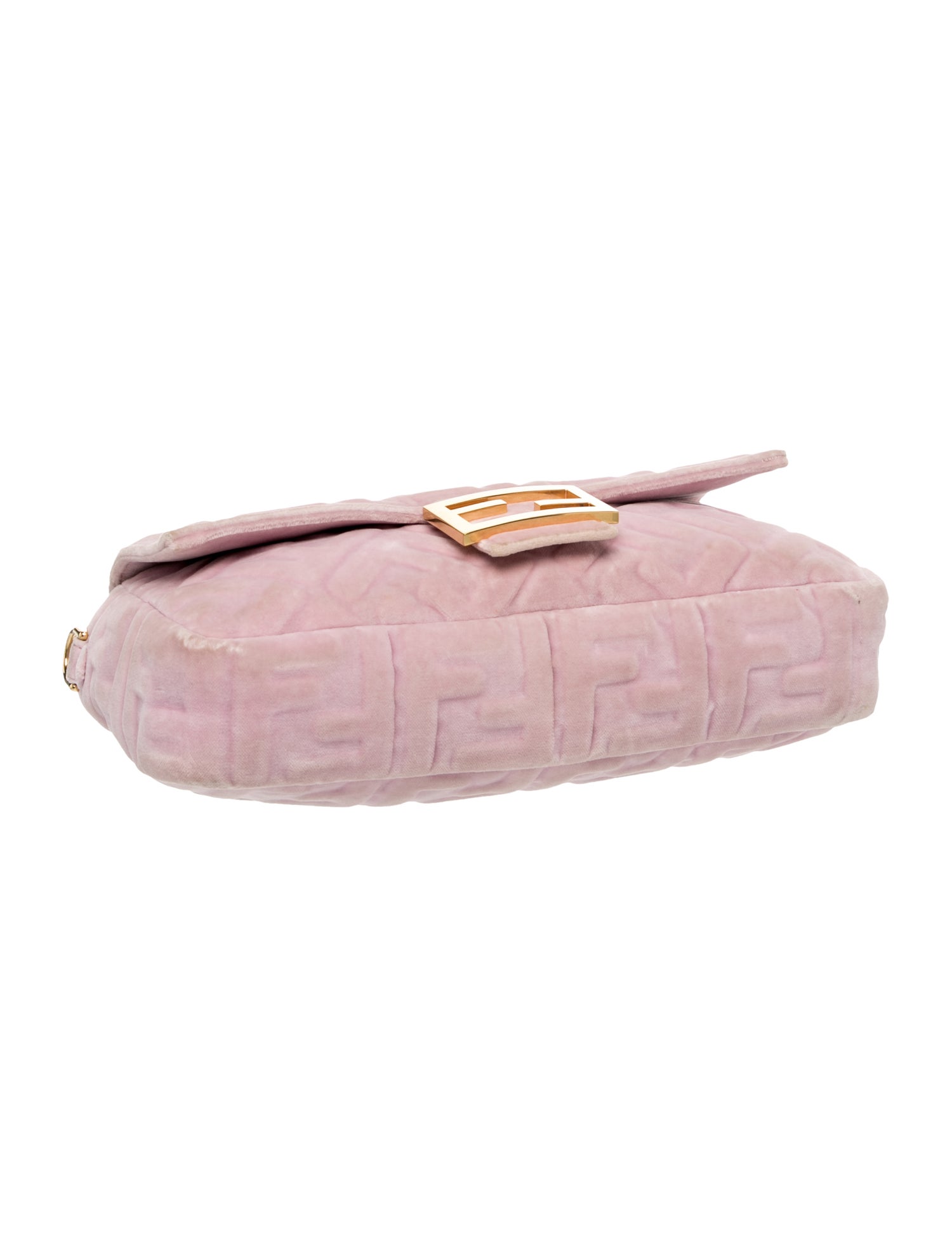 Fendi Zucca FF Baguette - Pink Handle Bags, Handbags - FEN428552