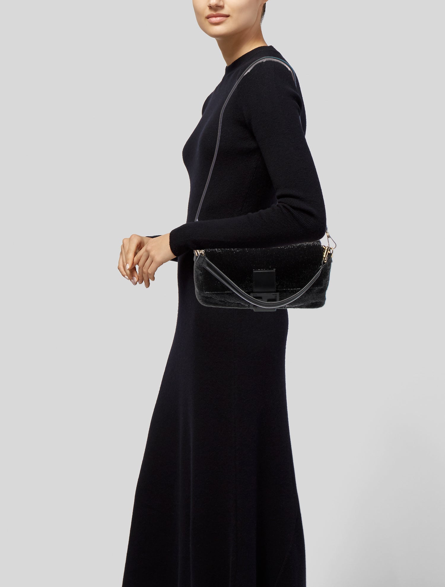 Fendi Zucca FF Baguette - Neutrals Handle Bags, Handbags