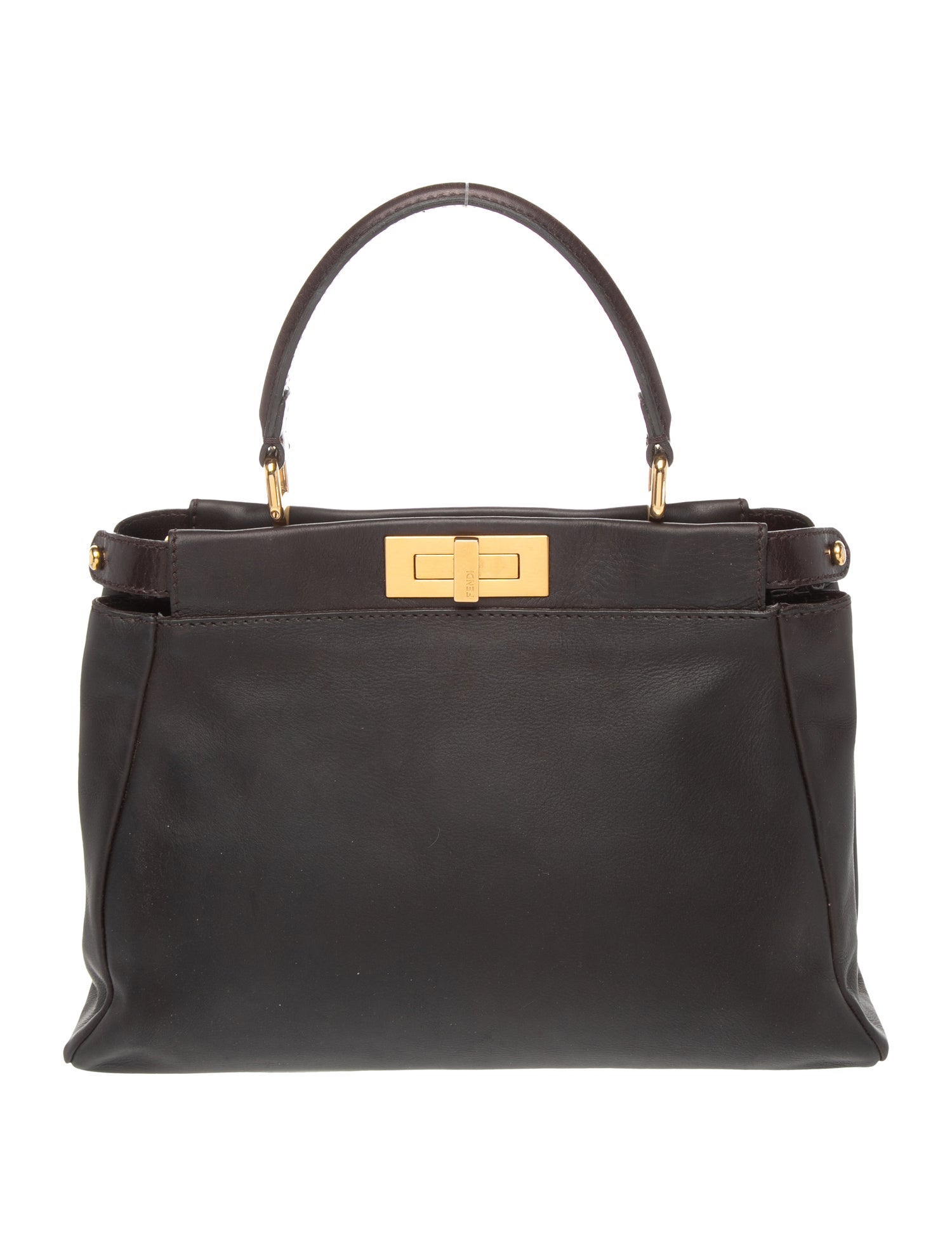 Fendi Leather Peekaboo Medium