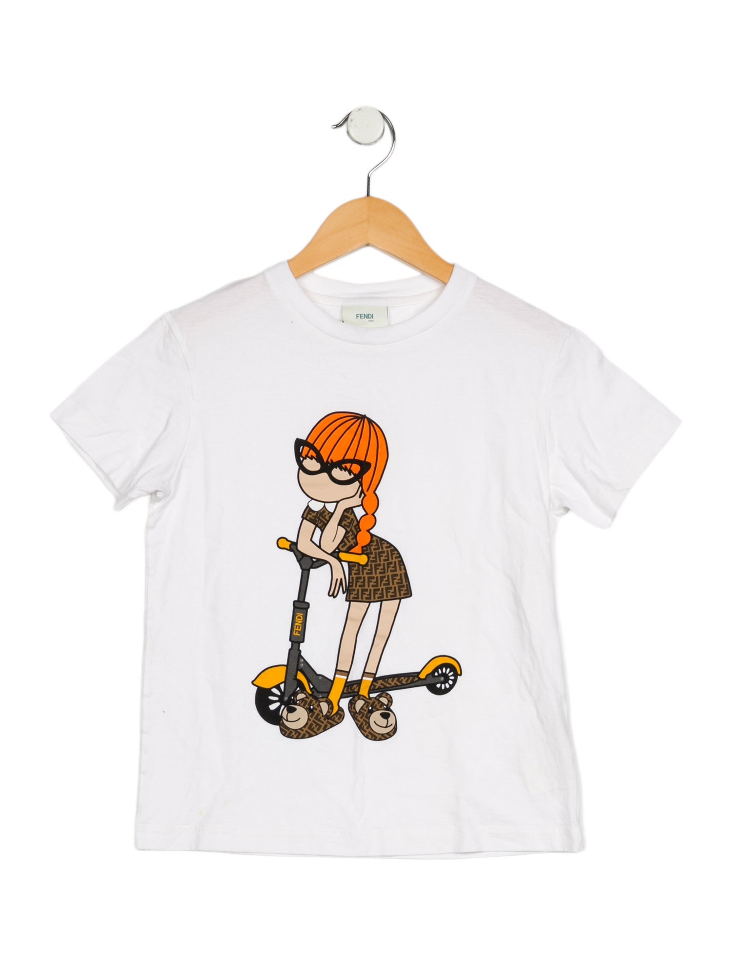 Fendi Cotton white graphic T-shirt