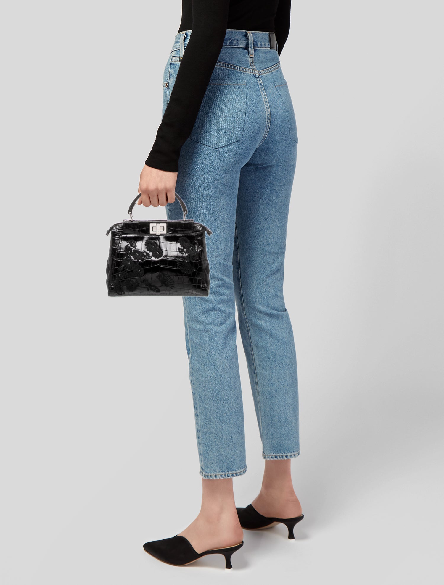 Fendi Alligator Peekaboo Mini