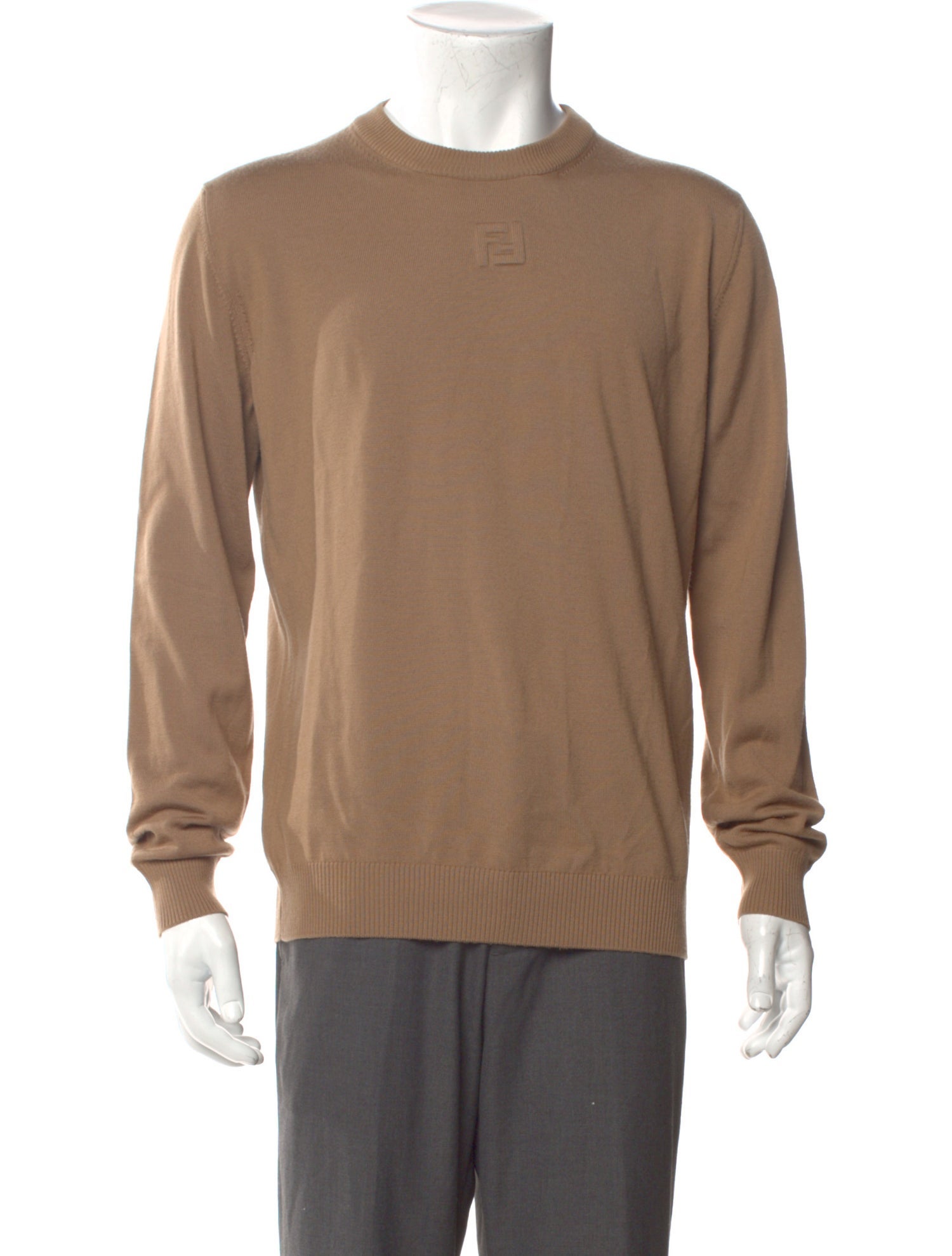 Fendi Zucca FF Logo Virgin Wool Pullover