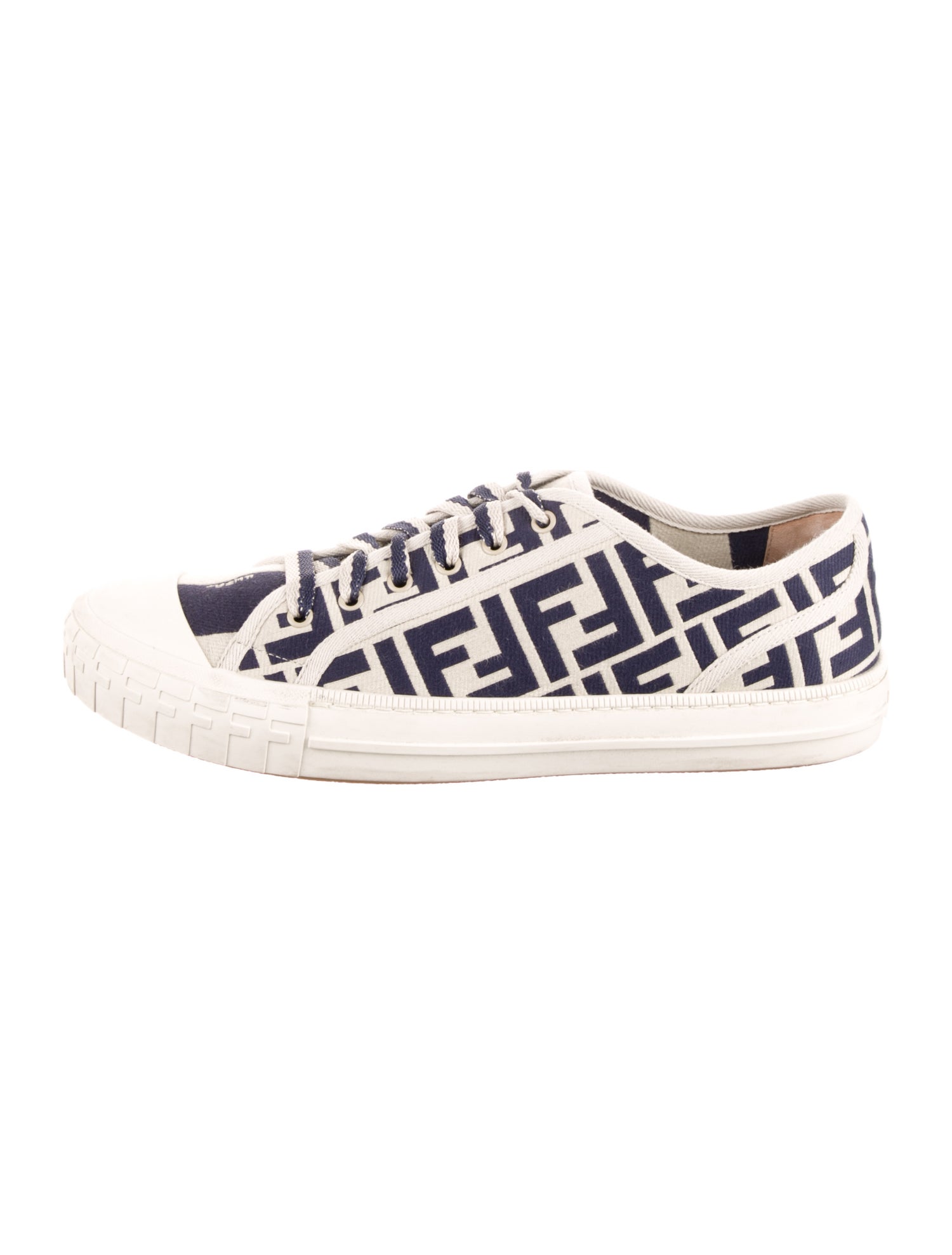 Fendi Canvas Printed Sneakers