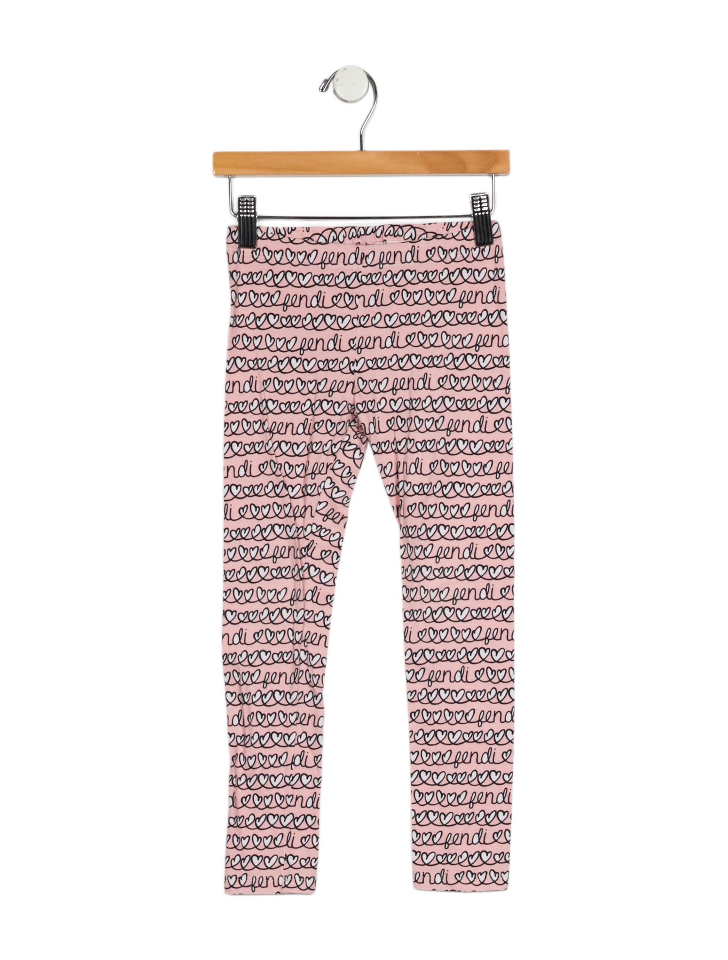 Fendi Pink and multicolor patterned leggings