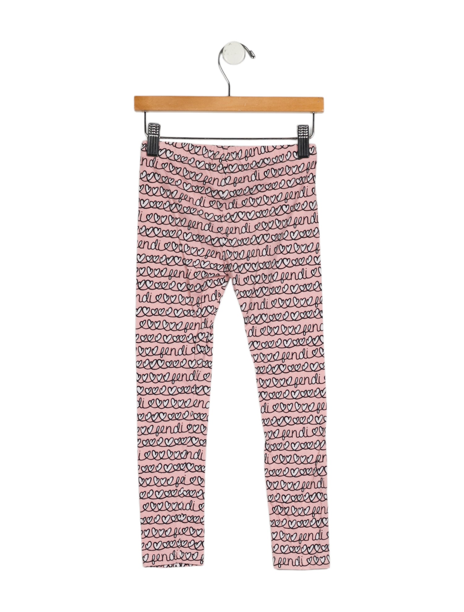 Fendi Pink and multicolor patterned leggings
