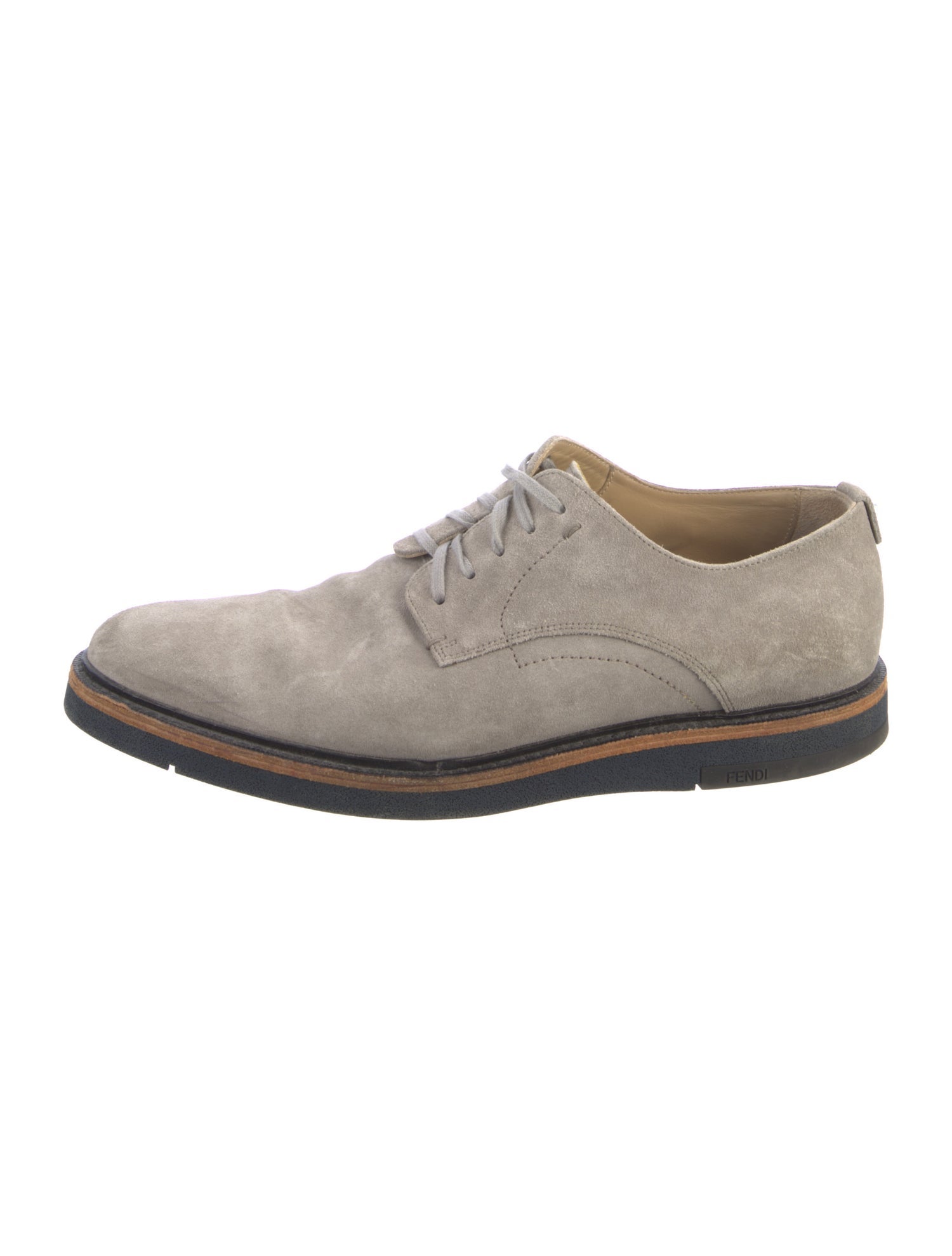 Fendi Suede Derby Shoes