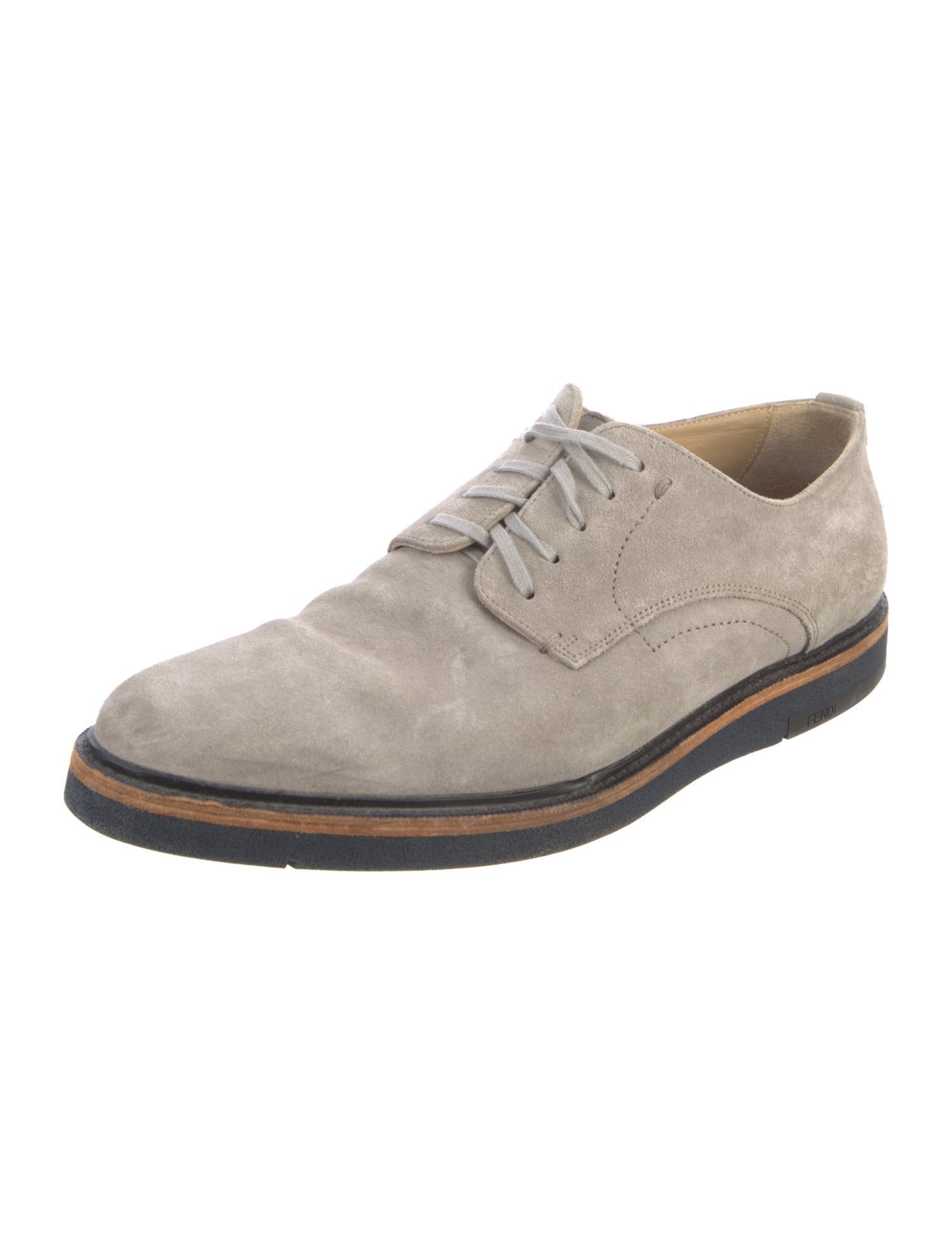 Fendi Suede Derby Shoes