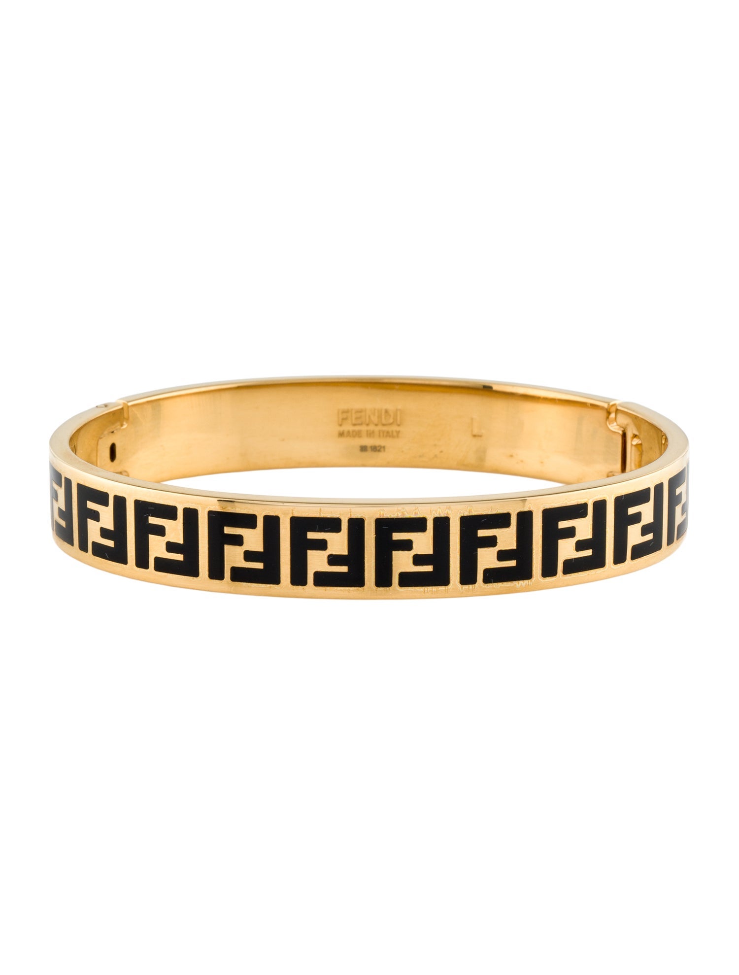 Fendi Enamel Forever Fendi Bangle Bracelet