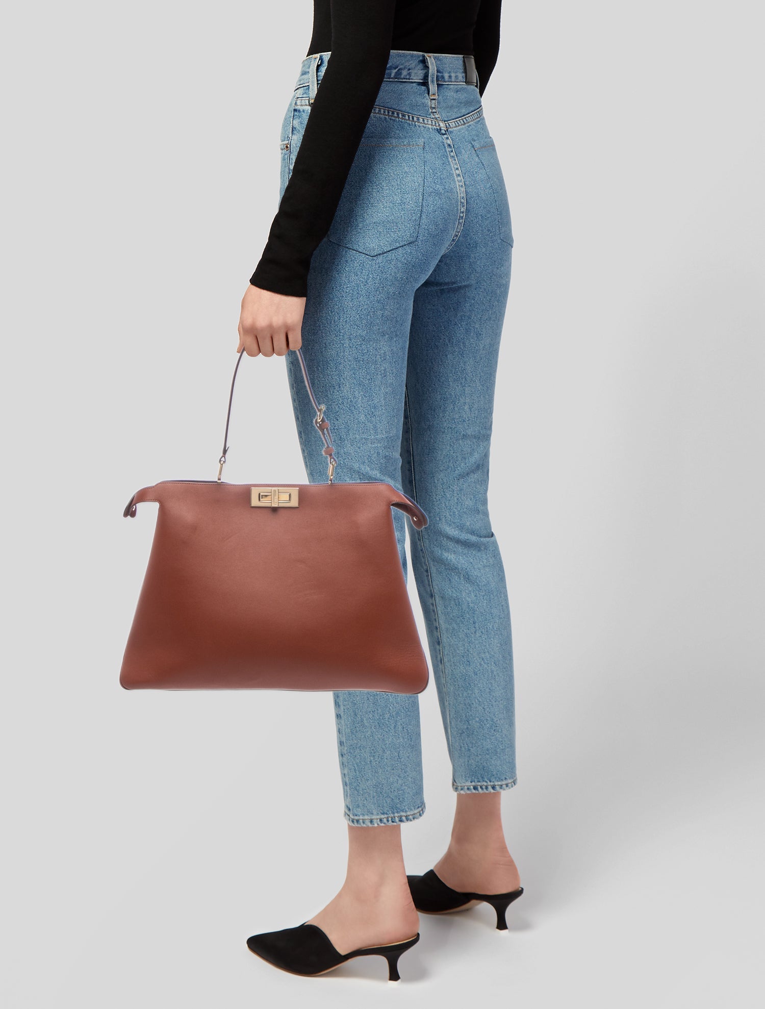 Fendi Leather Peekaboo Large