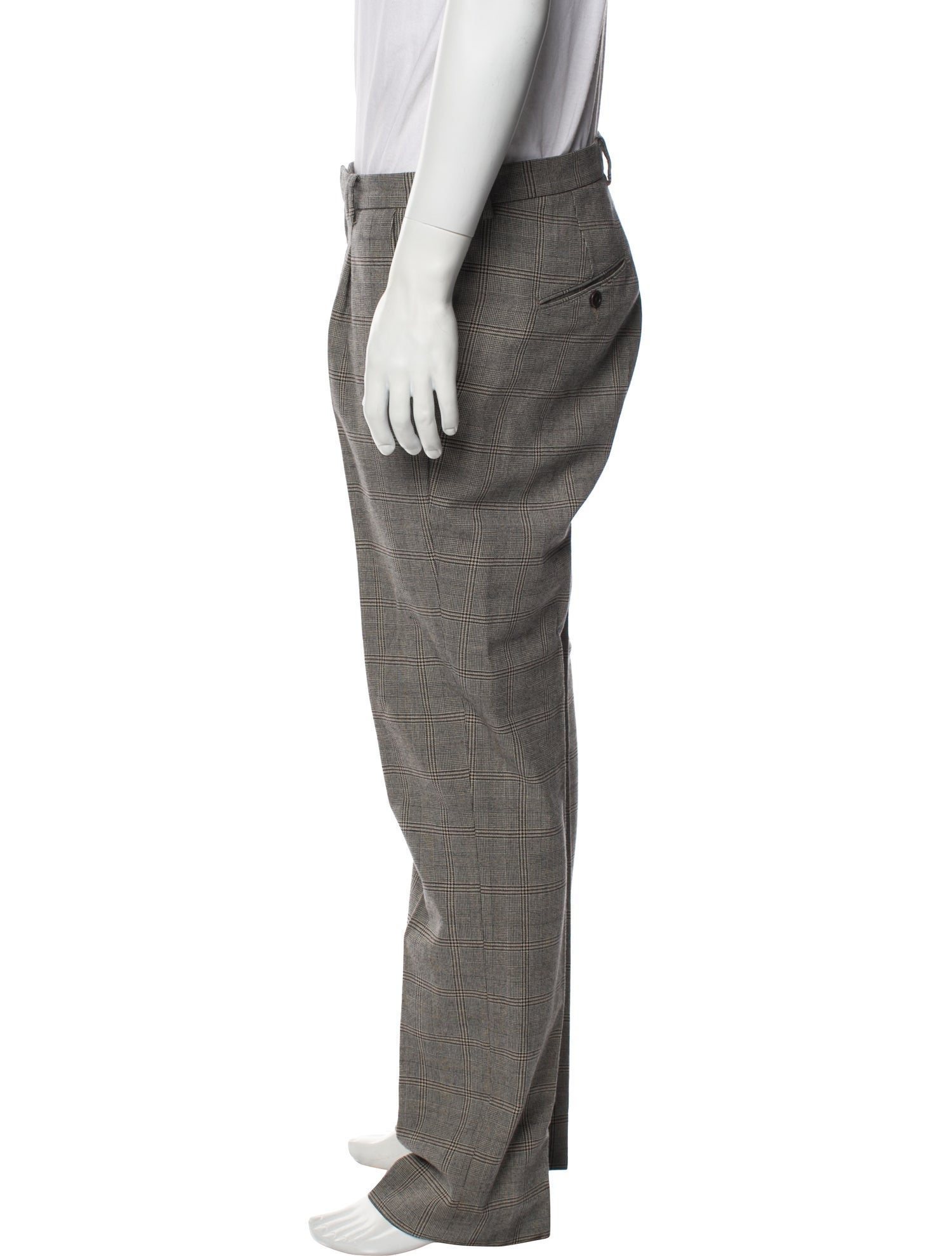 Fendi Plaid Print Pants