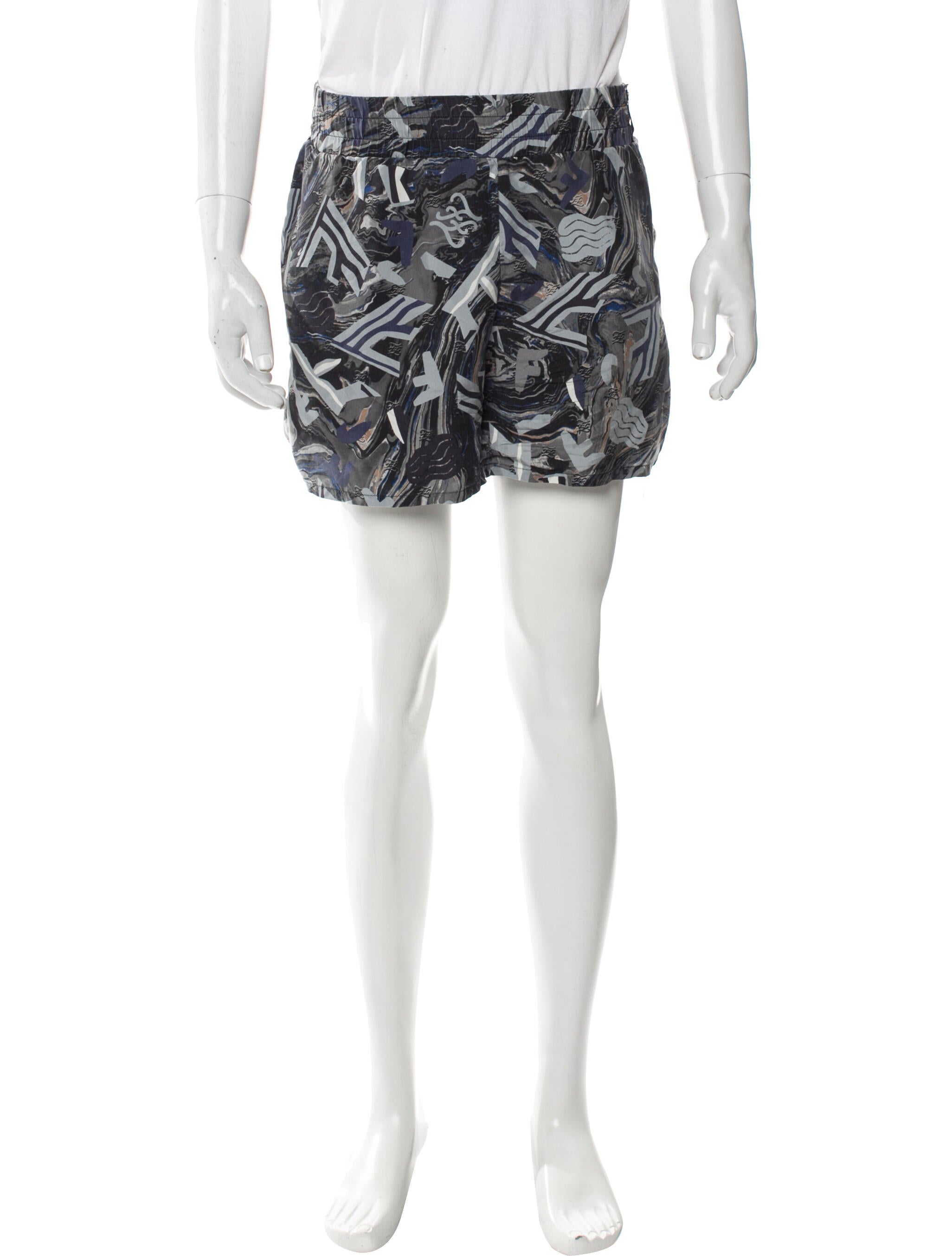 Fendi Silk Jogger Shorts