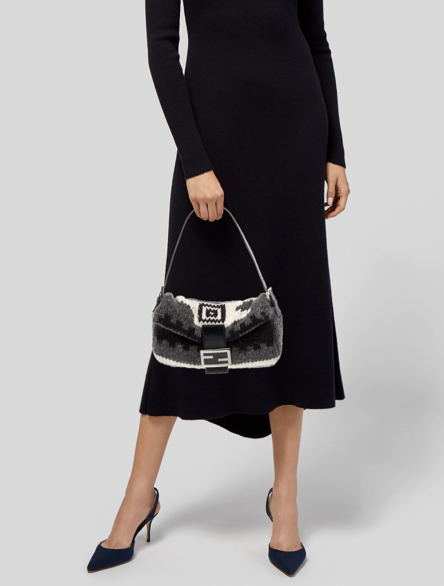 Fendi Wool Baguette