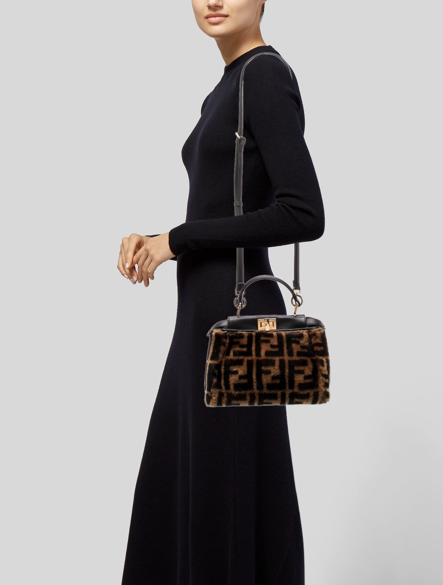 Fendi Zucca FF Peekaboo Mini
