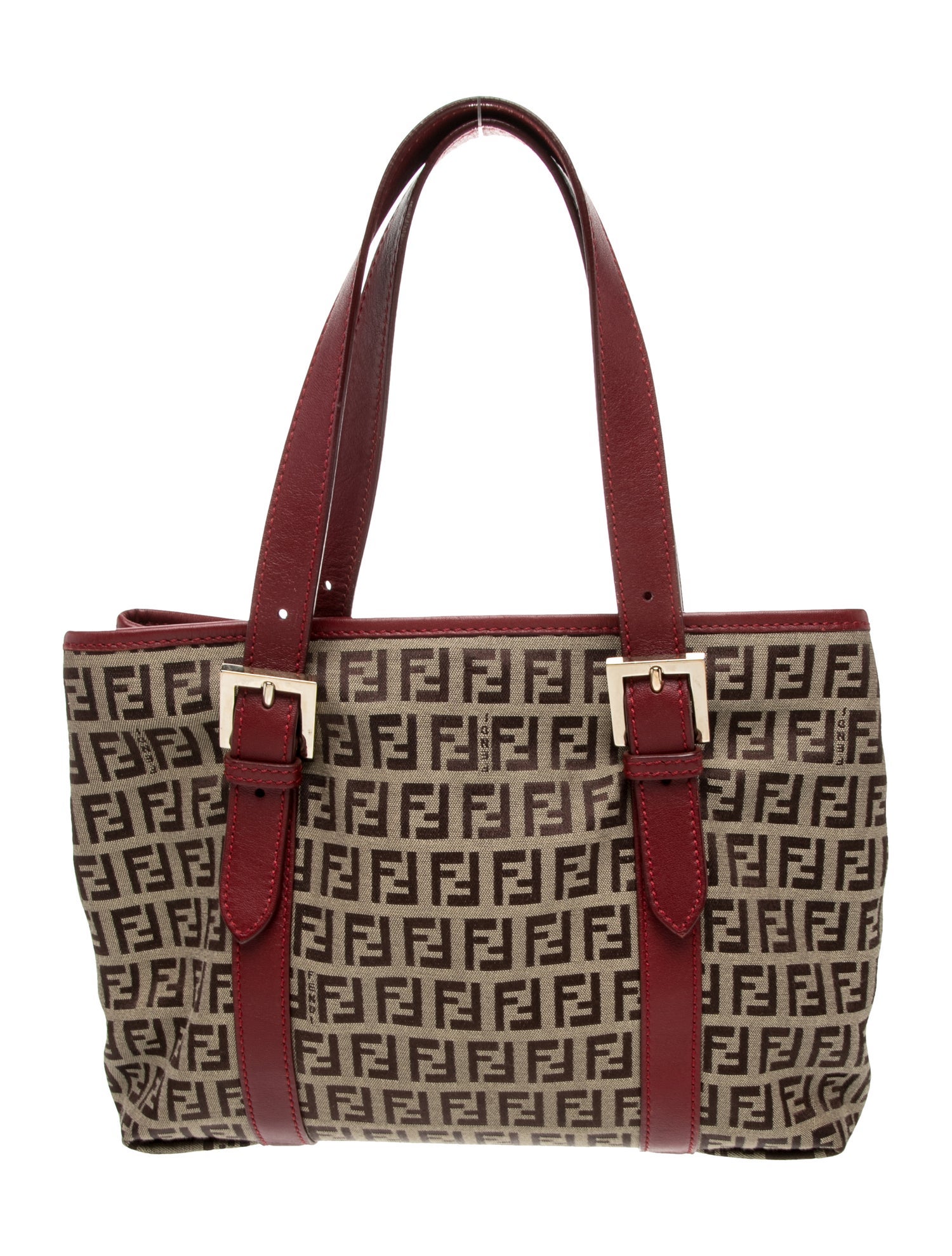 Fendi Zucchino FF Top Handle Bag Vintage - Brown Handle Bags