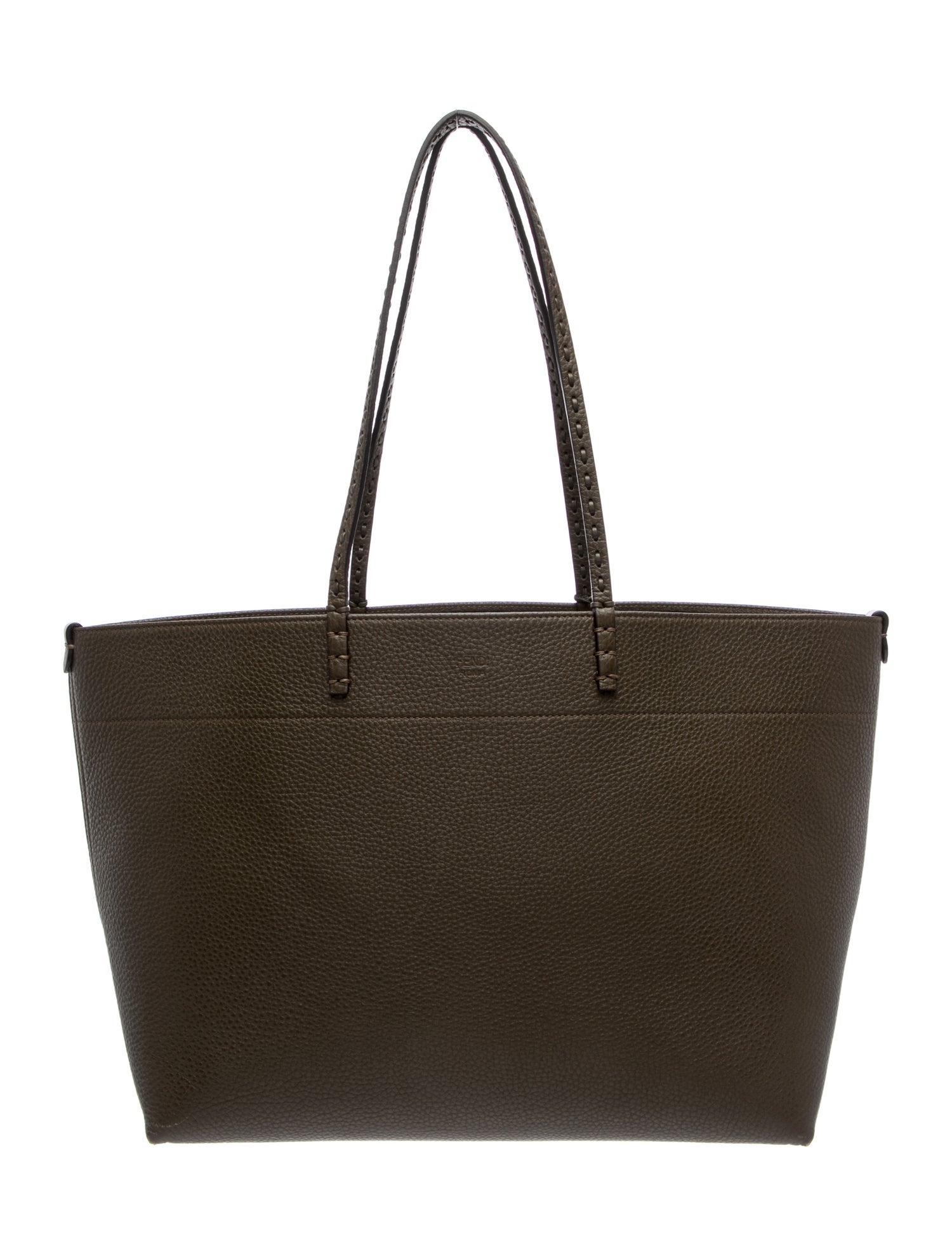 Fendi Leather Roll Tote Medium 2024