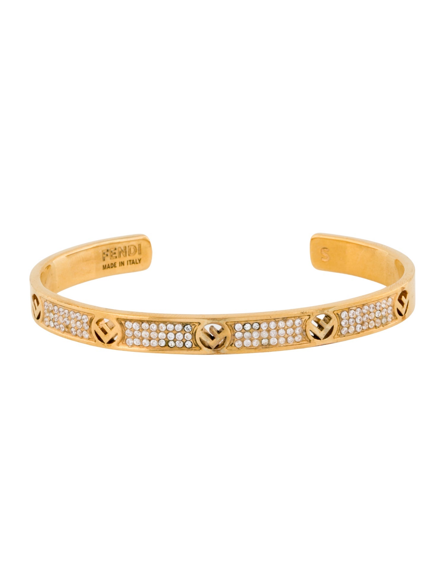 Fendi Crystal F is Fendi Cuff Bracelet