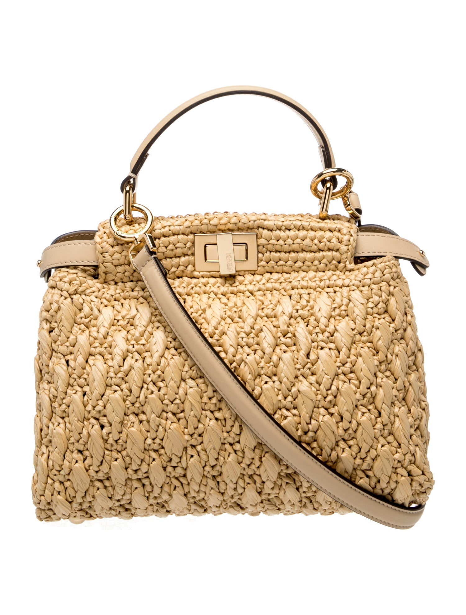 Fendi Raffia Peekaboo Mini 2025
