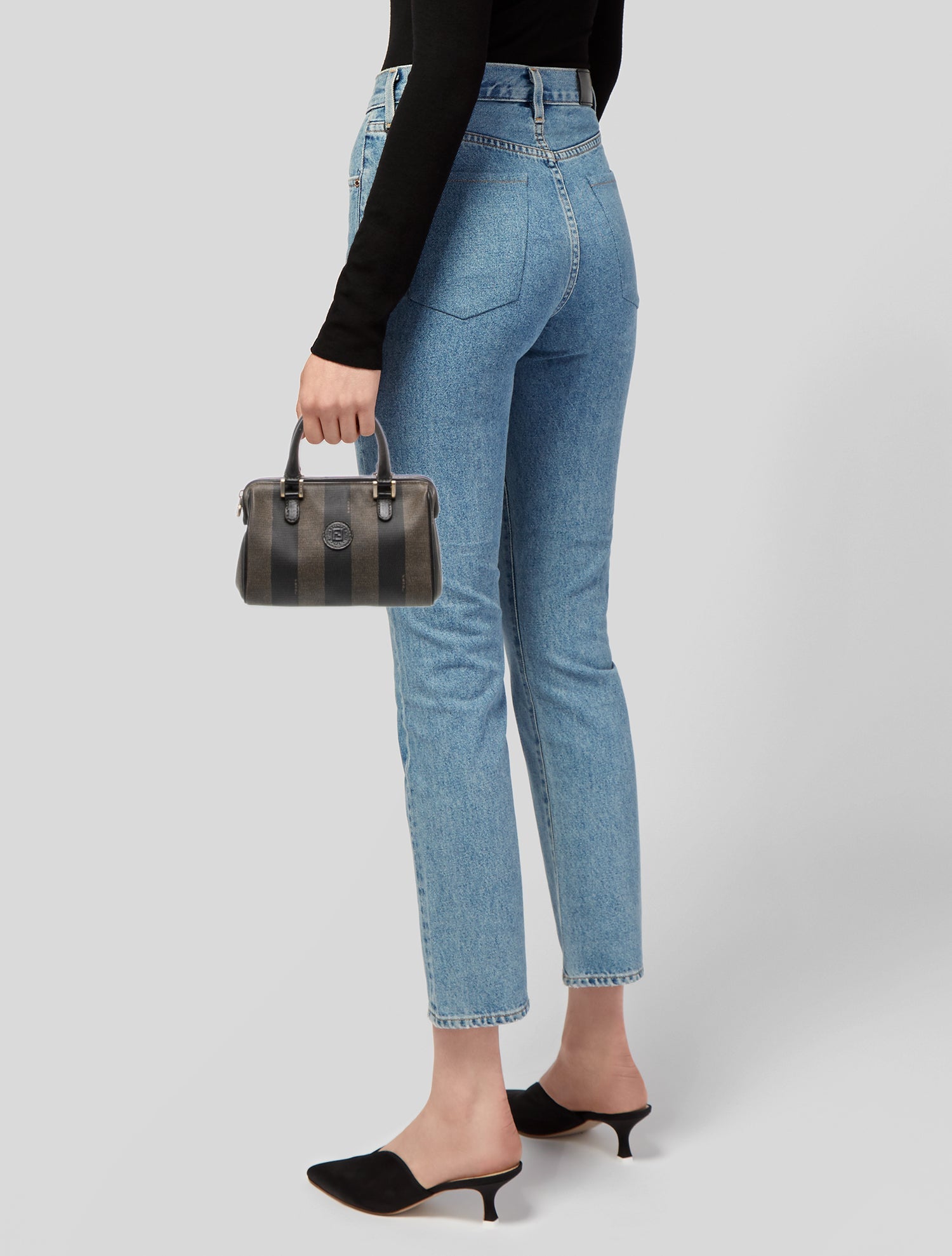 Fendi Pequin Top Handle Bag