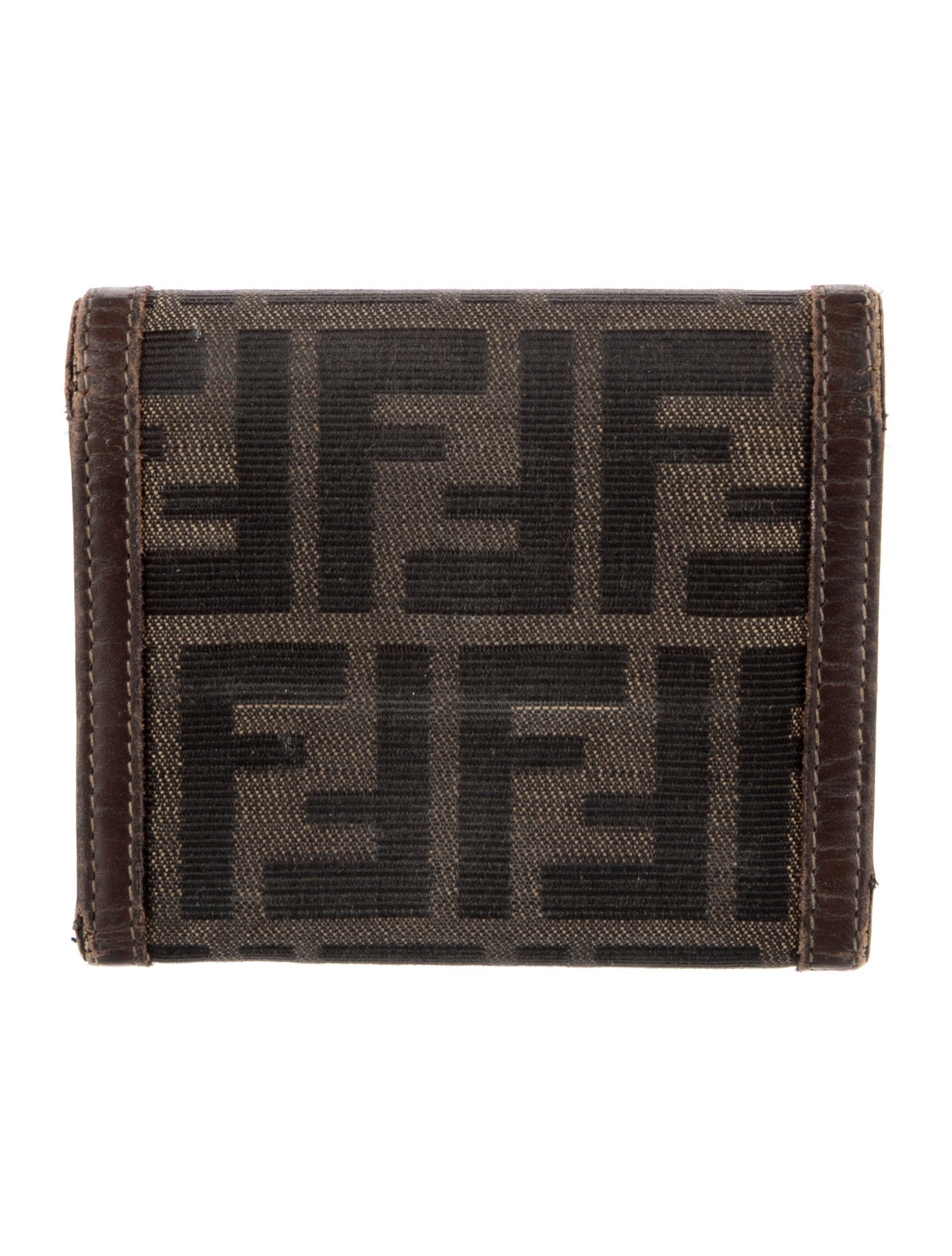 Fendi Zucca FF Wallet Zucca FF Logo Wallet