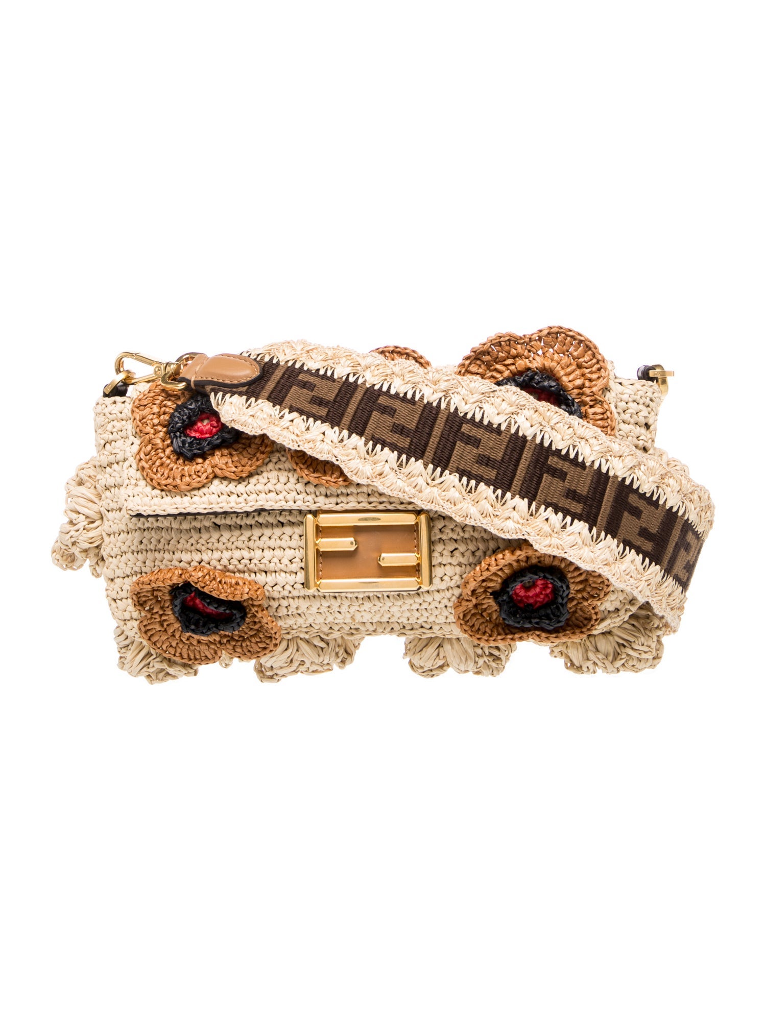 Fendi Raffia Baguette