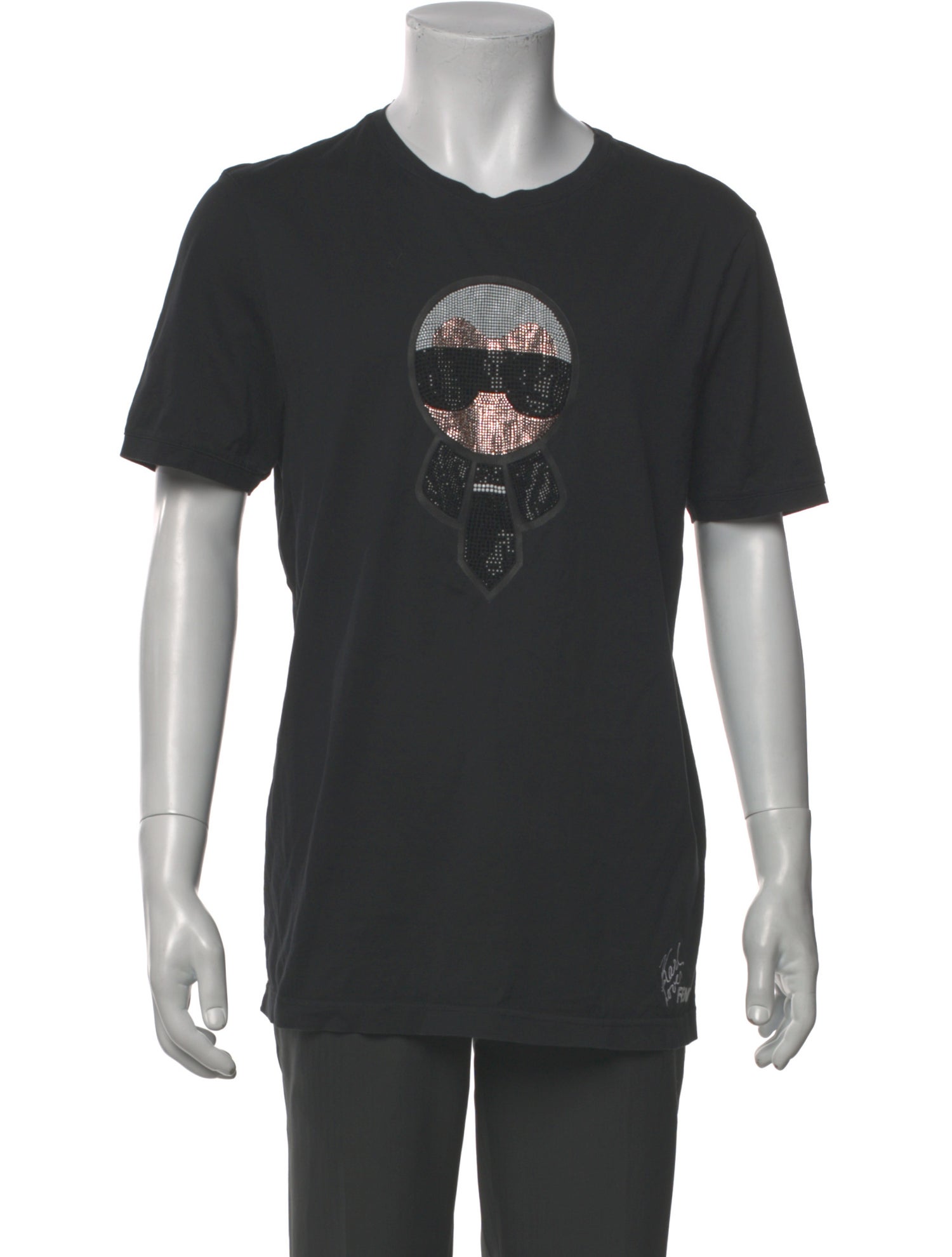 Fendi Graphic Print Crew Neck T-Shirt