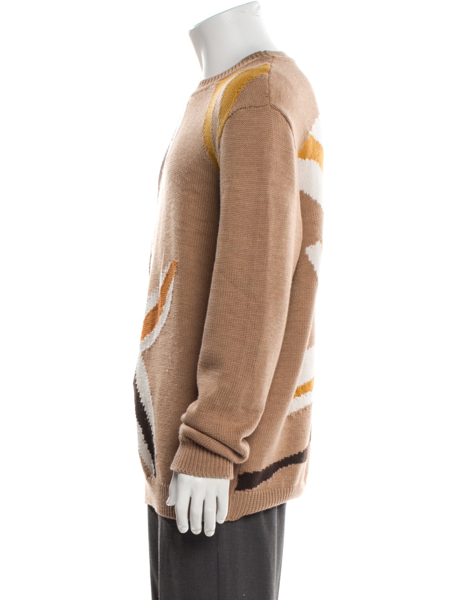 Fendi Wool Graphic Print Pullover