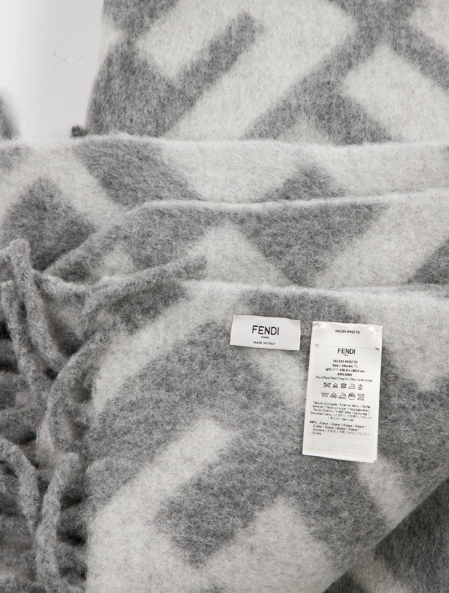 Fendi Pattern Logo Scarf