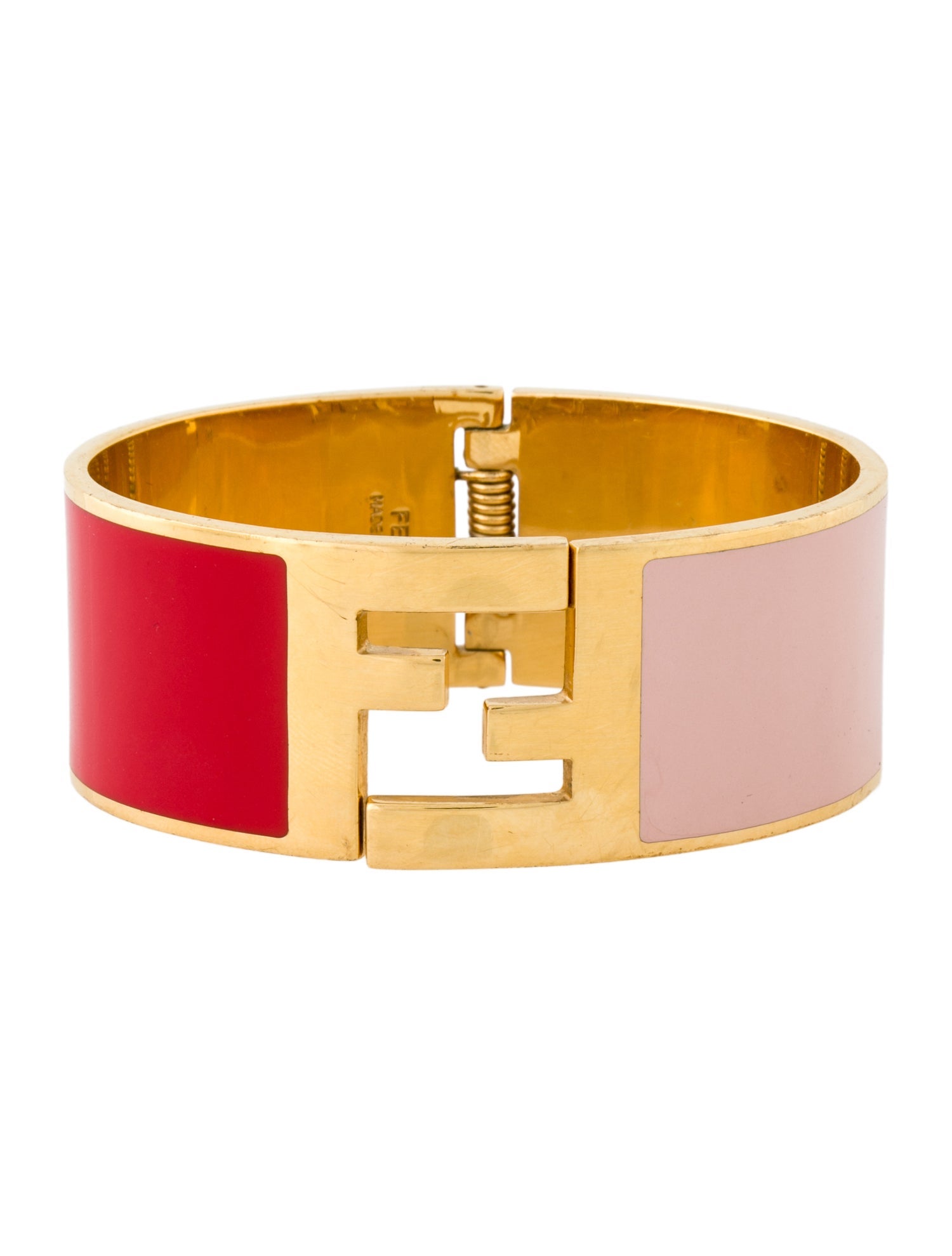 Fendi Enamel Fendista Bangle Bracelet