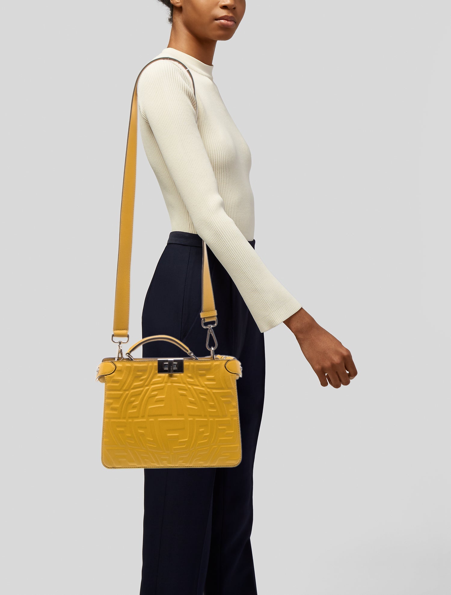 Fendi Leather Top Handle Bag