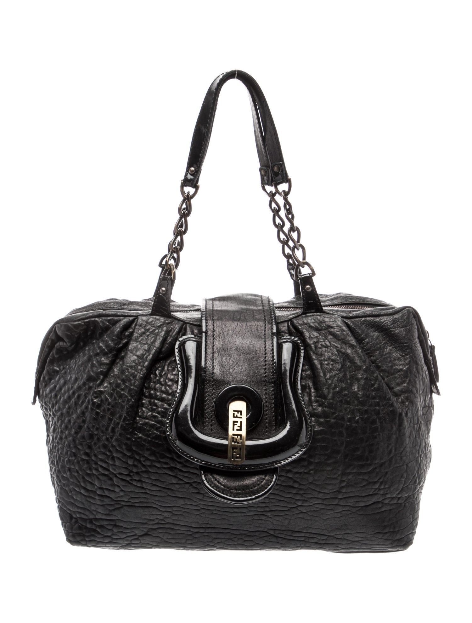 Fendi Leather Top Handle Bag Vintage