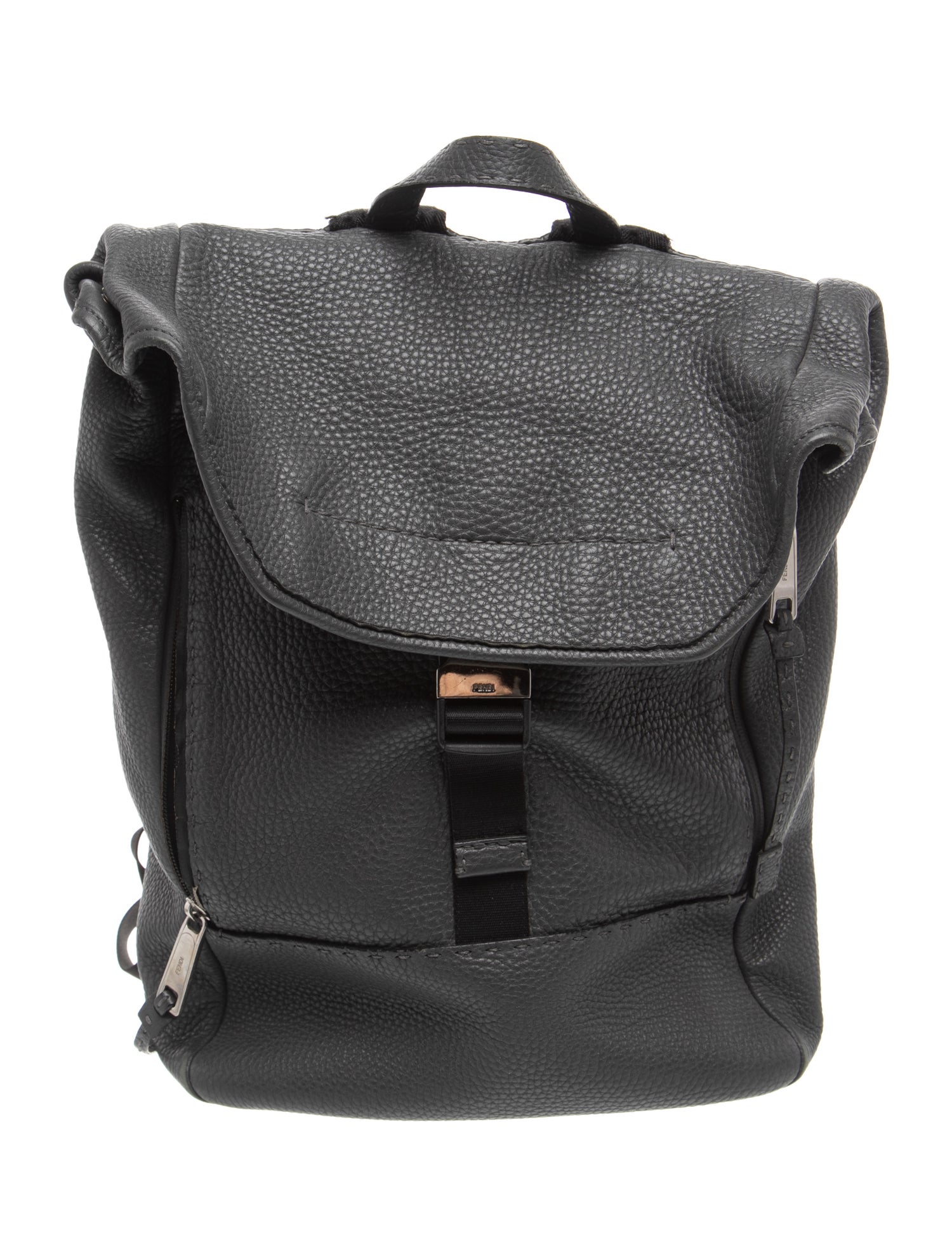 Fendi Leather Backpack - Black Backpacks, Handbags  display picture 3