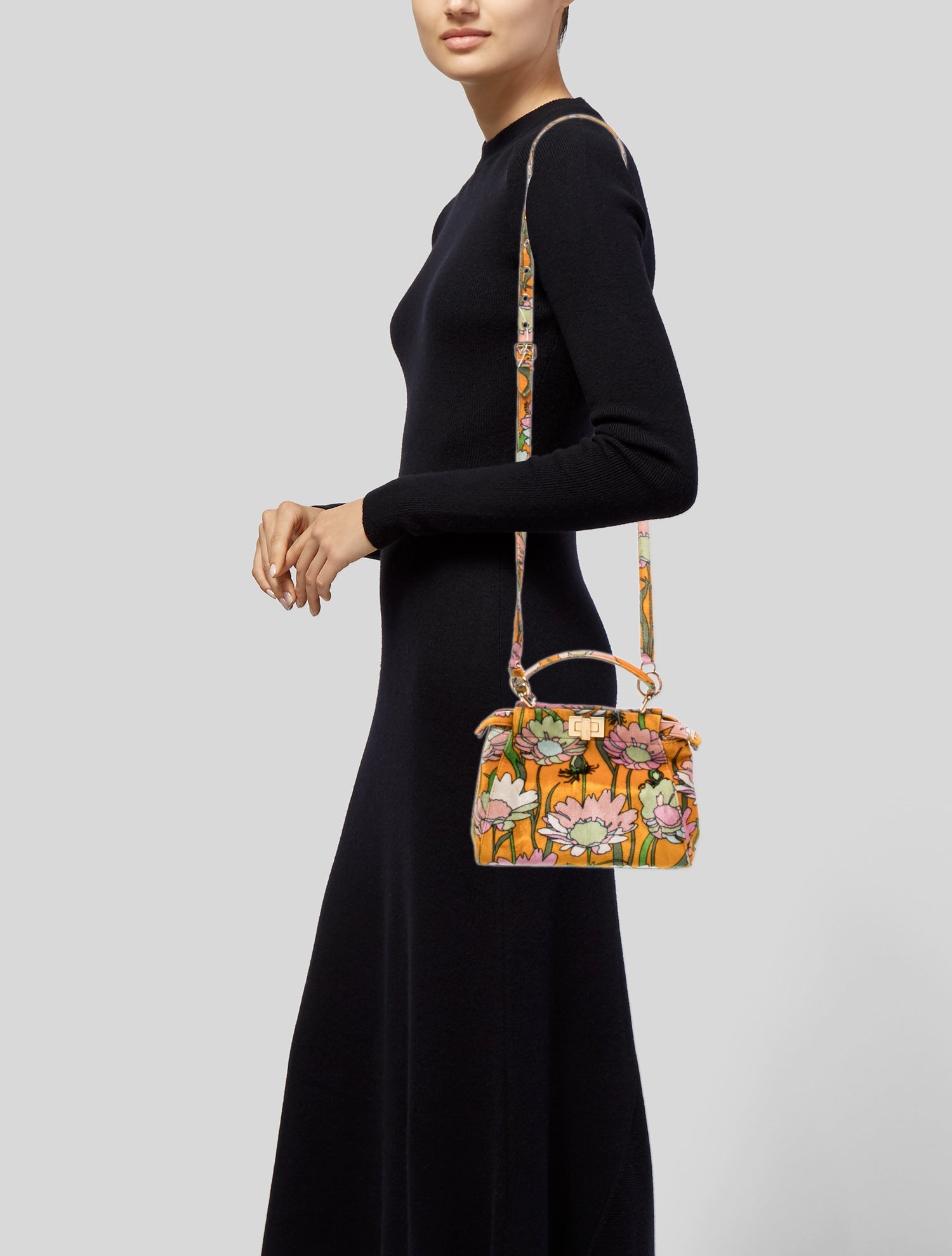 Fendi Velvet Peekaboo Mini