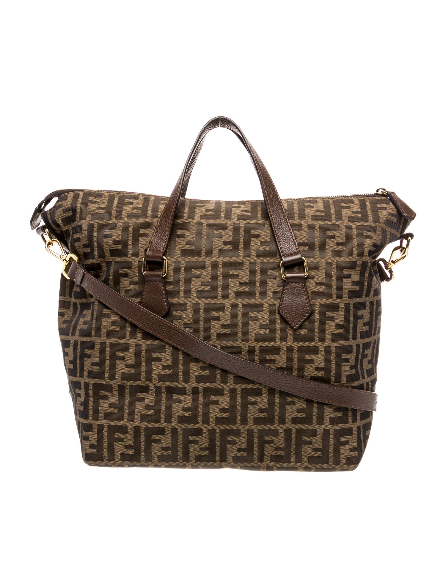 Fendi women’s convertible bag Fendi Large Patent Convertible Baguette Bag - Black Shoulder  main image 4