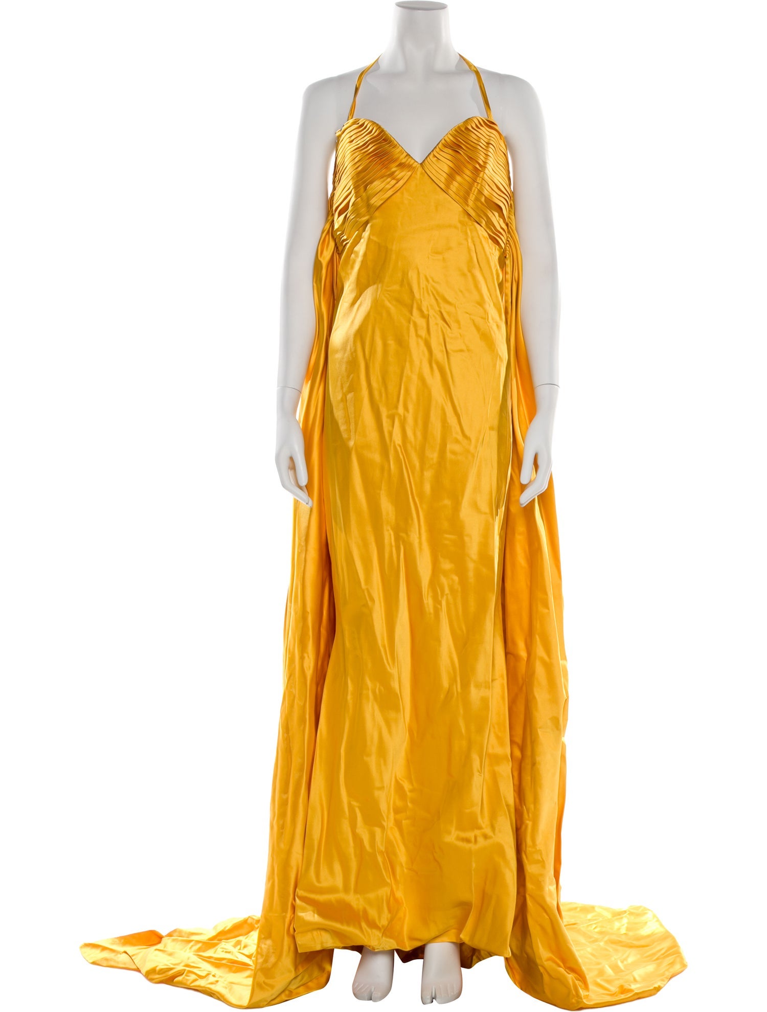 slim fit dress slacks 1980s Fendi Gold Sheer Panel Dress main image 1