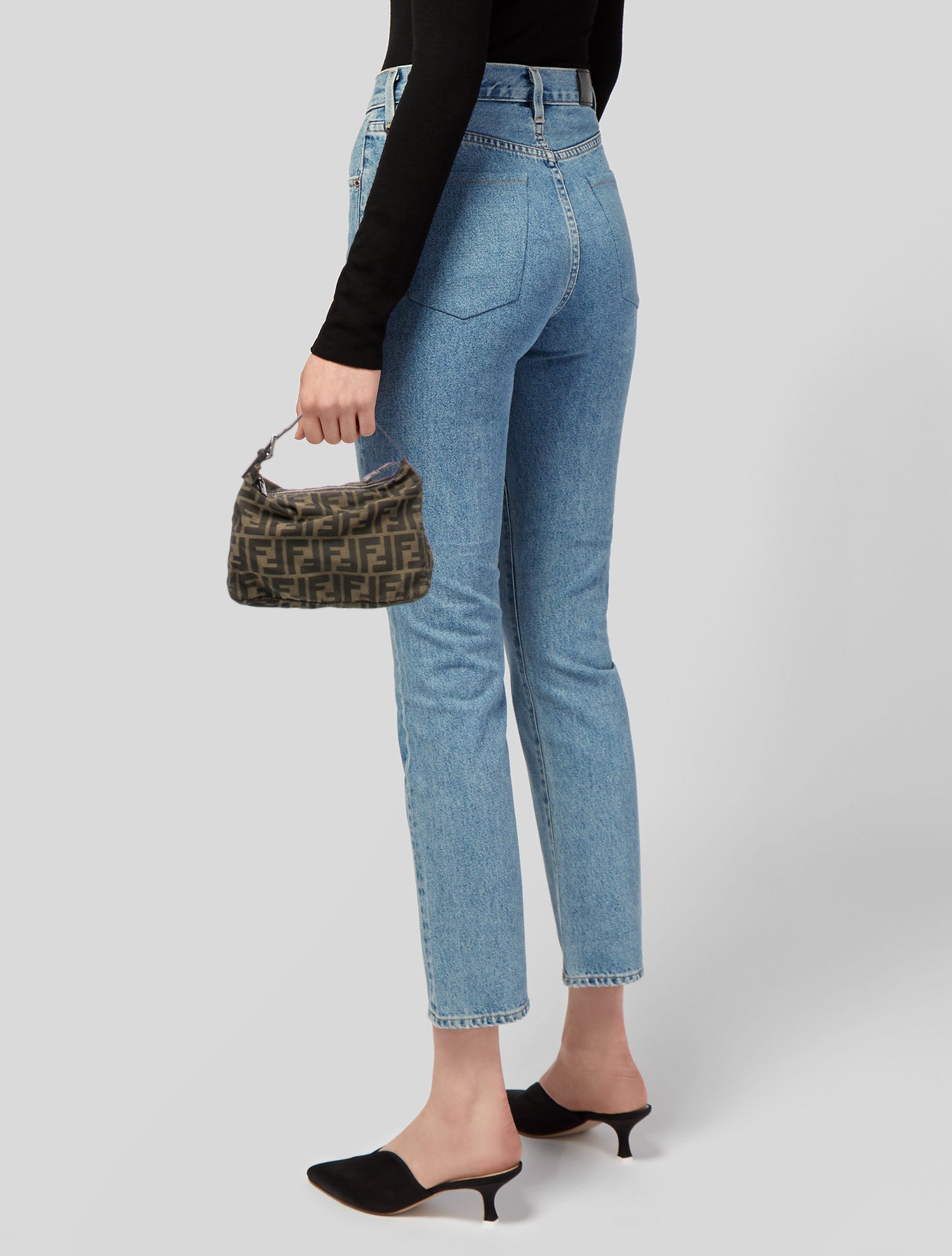 Fendi Zucca FF Top Handle Bag Vintage
