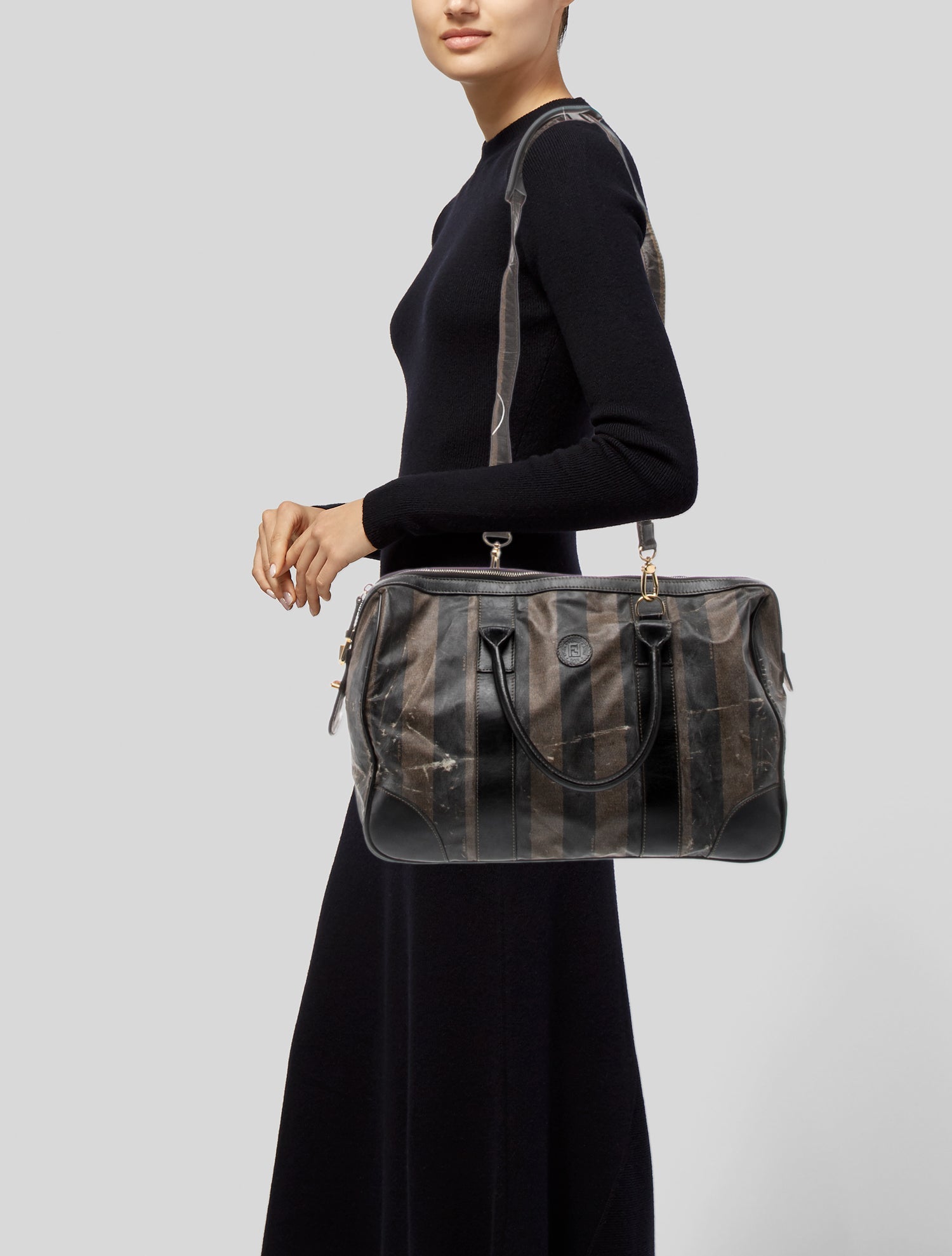 Fendi Pequin Weekender Bag