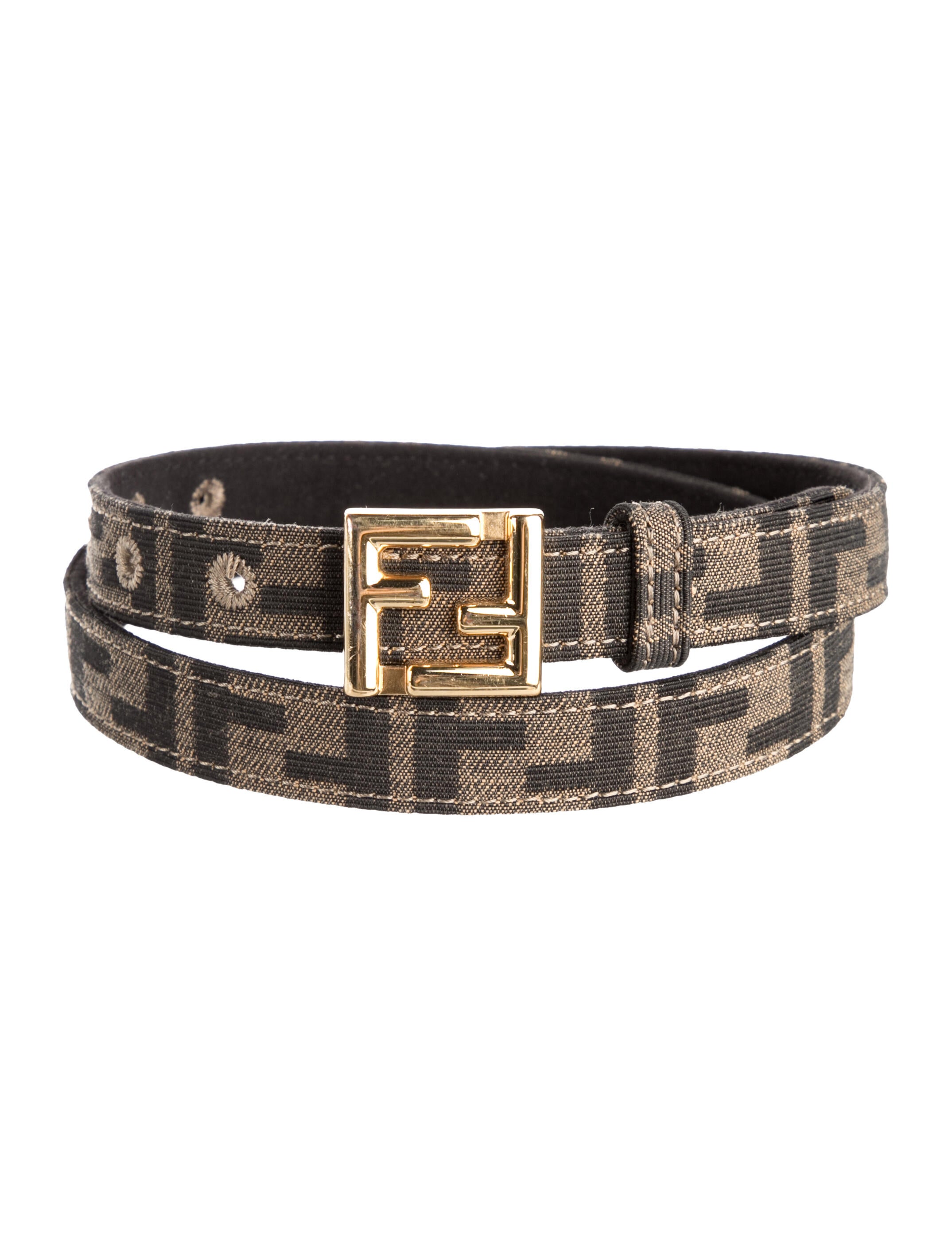 Fendi Zucca FF Logo Belt - Brown Belts, Accessories  display picture 2