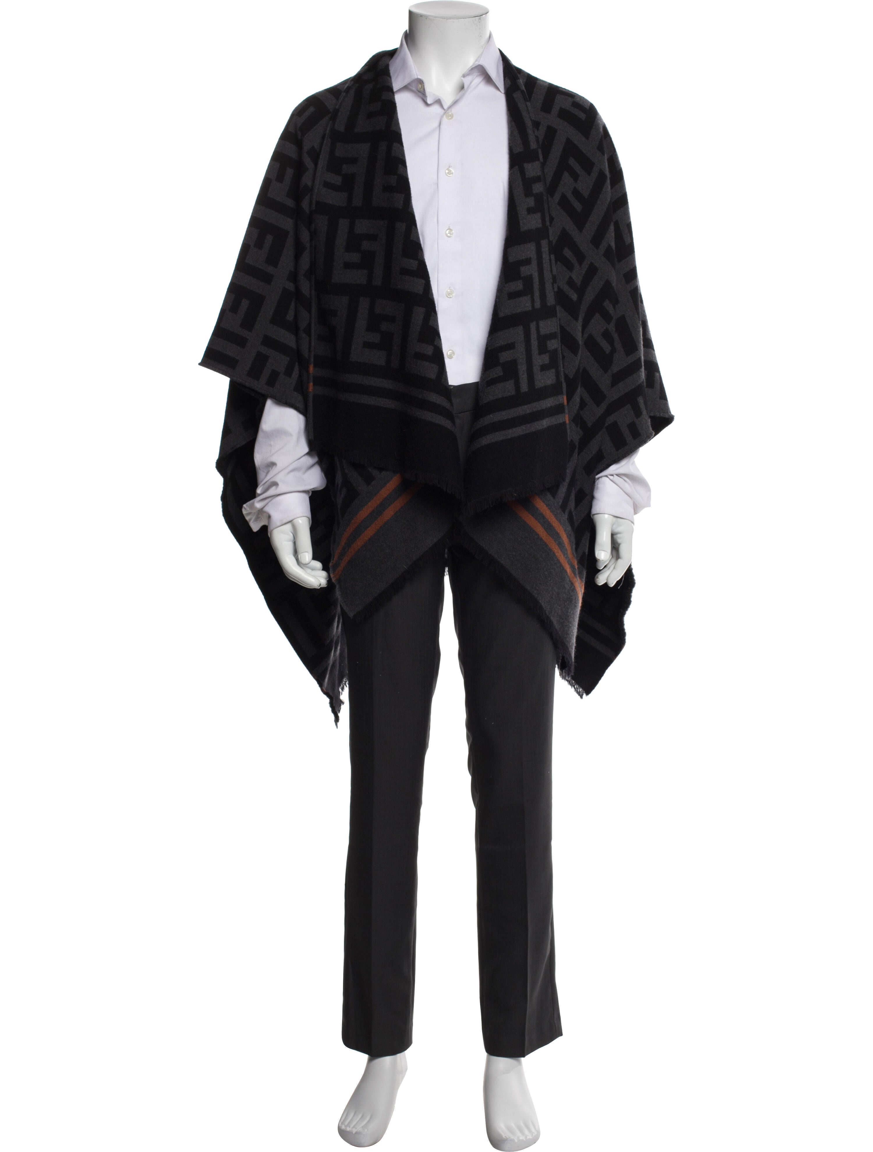 Fendi Wool Printed Shawl