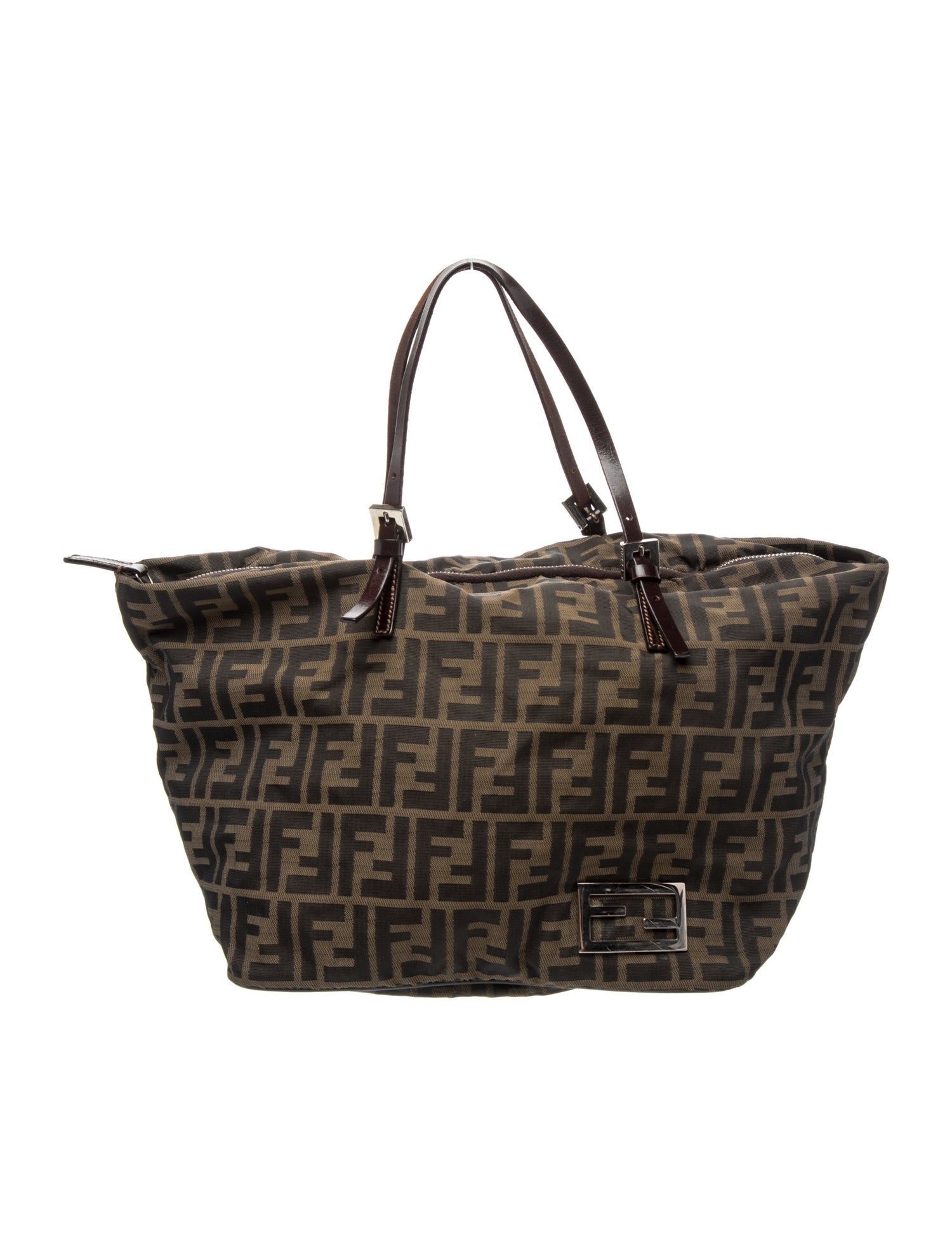 Fendi Zucca FF Vintage Vintage - Brown Handle Bags, Handbags 