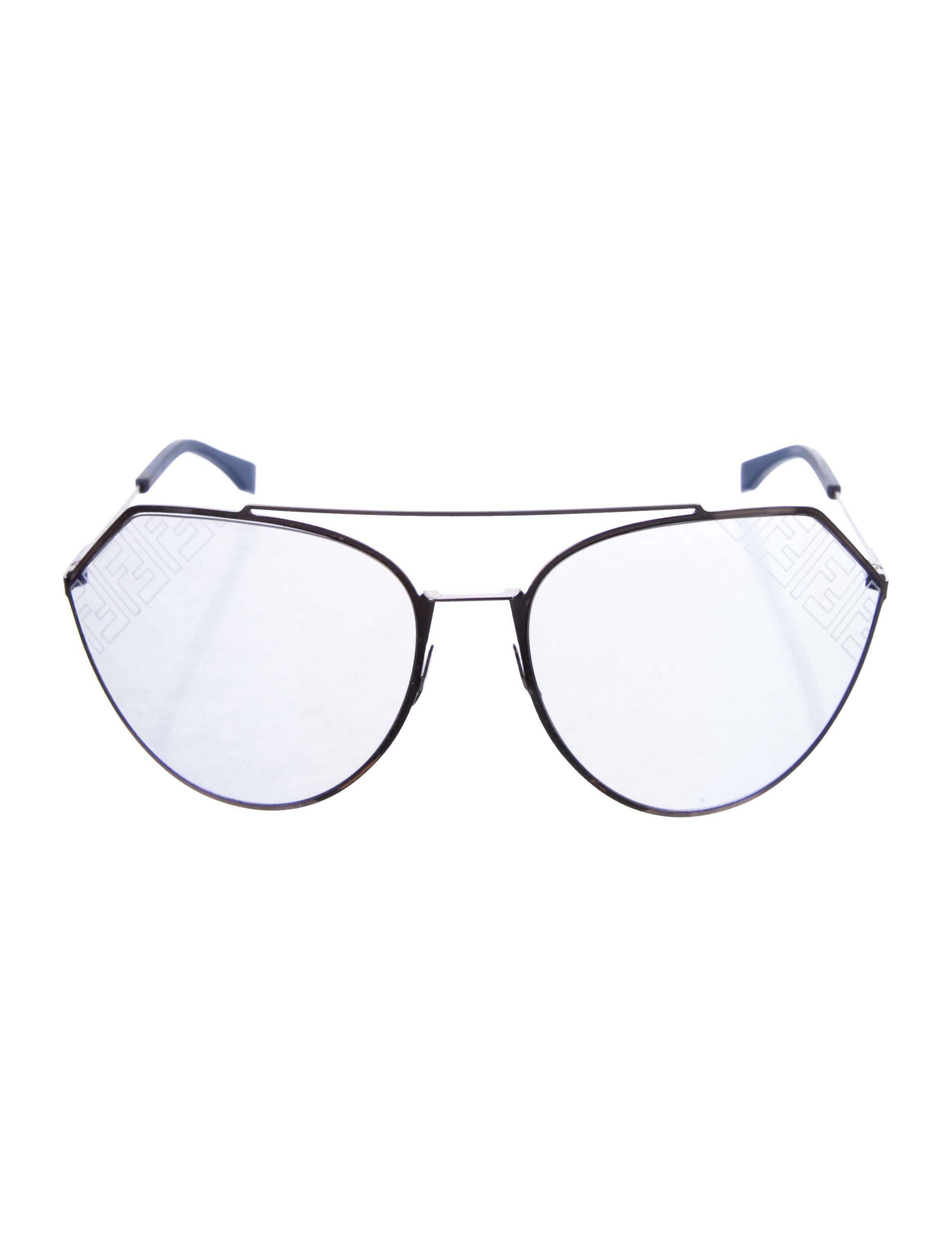 Fendi Zucca FF Logo Oversize Sunglasses
